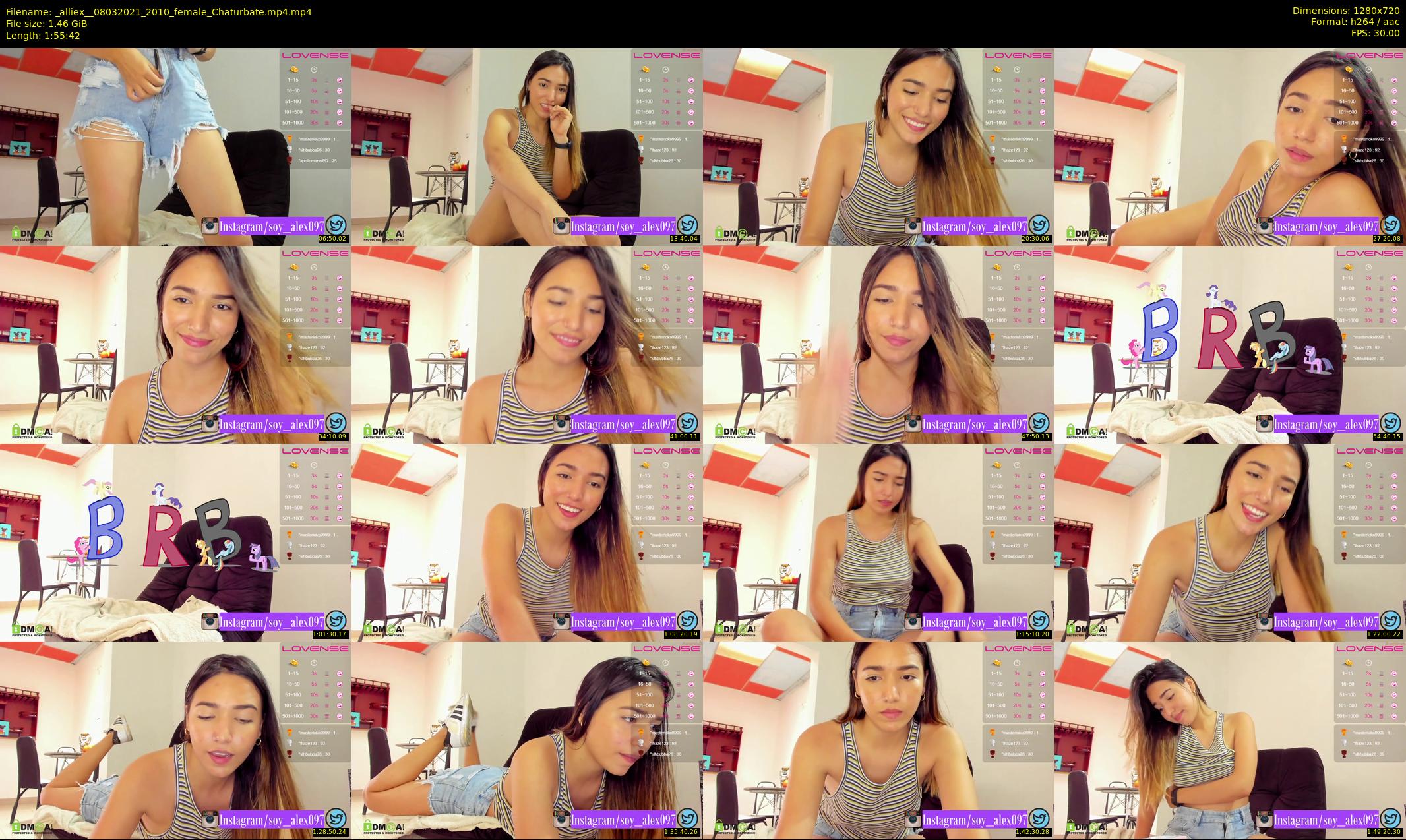 _alliex_ — 116 minute Chaturbate female cam show recording, 720p, Mar 8, 2021
