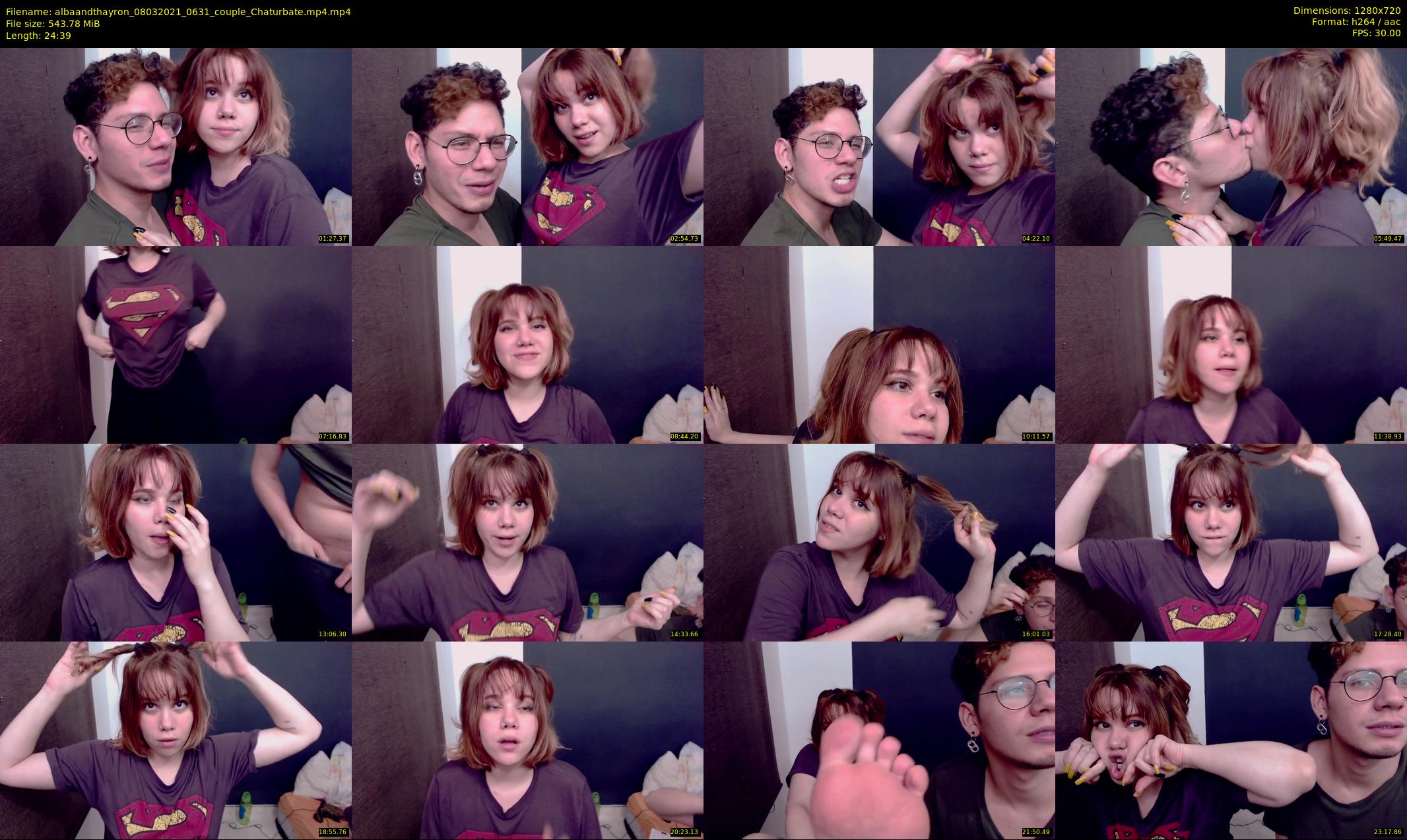 albaandthayron — 25 minute Chaturbate couple cam show recording, 720p, Mar 8, 2021