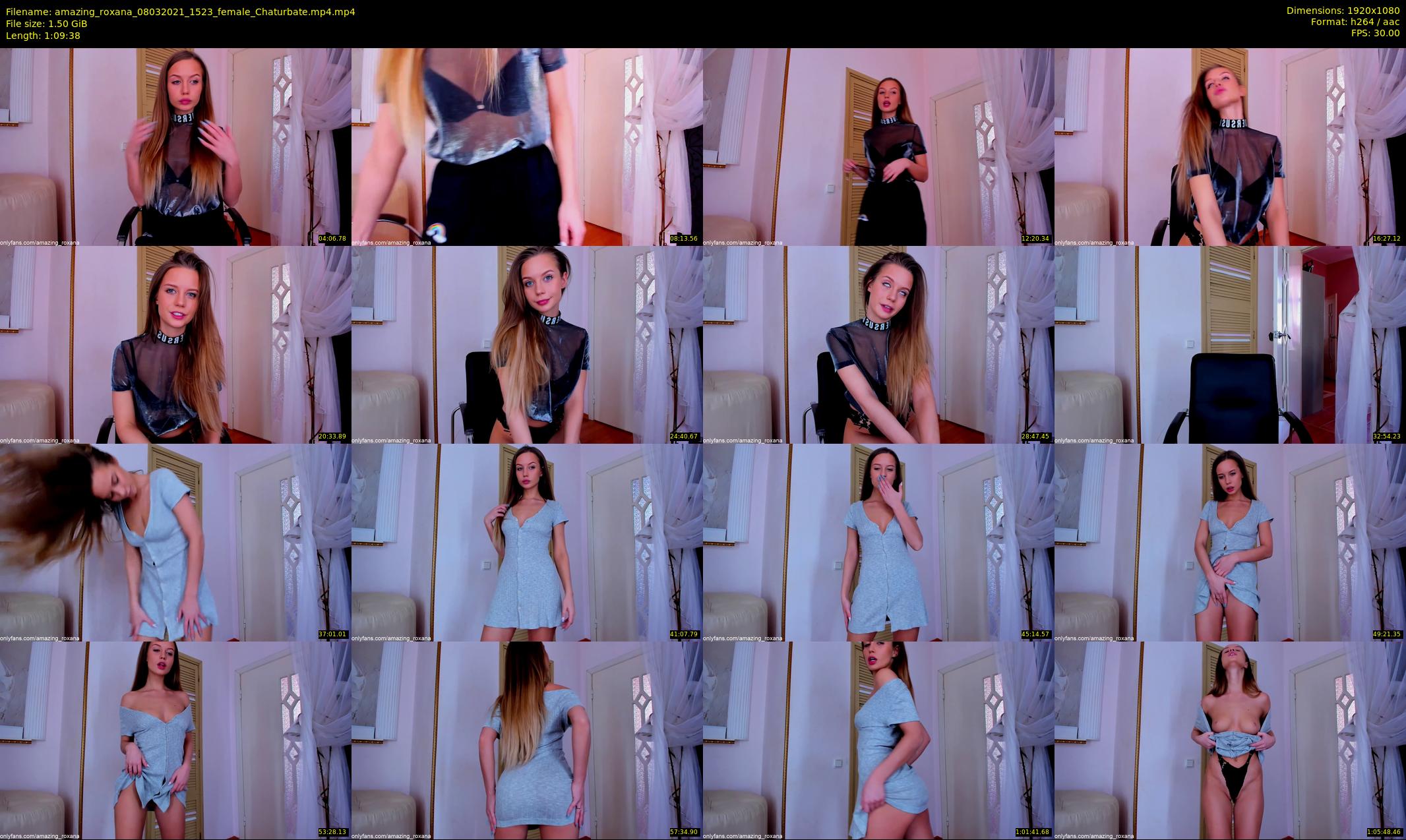 amazing_roxana — 70 minute Chaturbate female cam show recording, 1080p, Mar 8, 2021