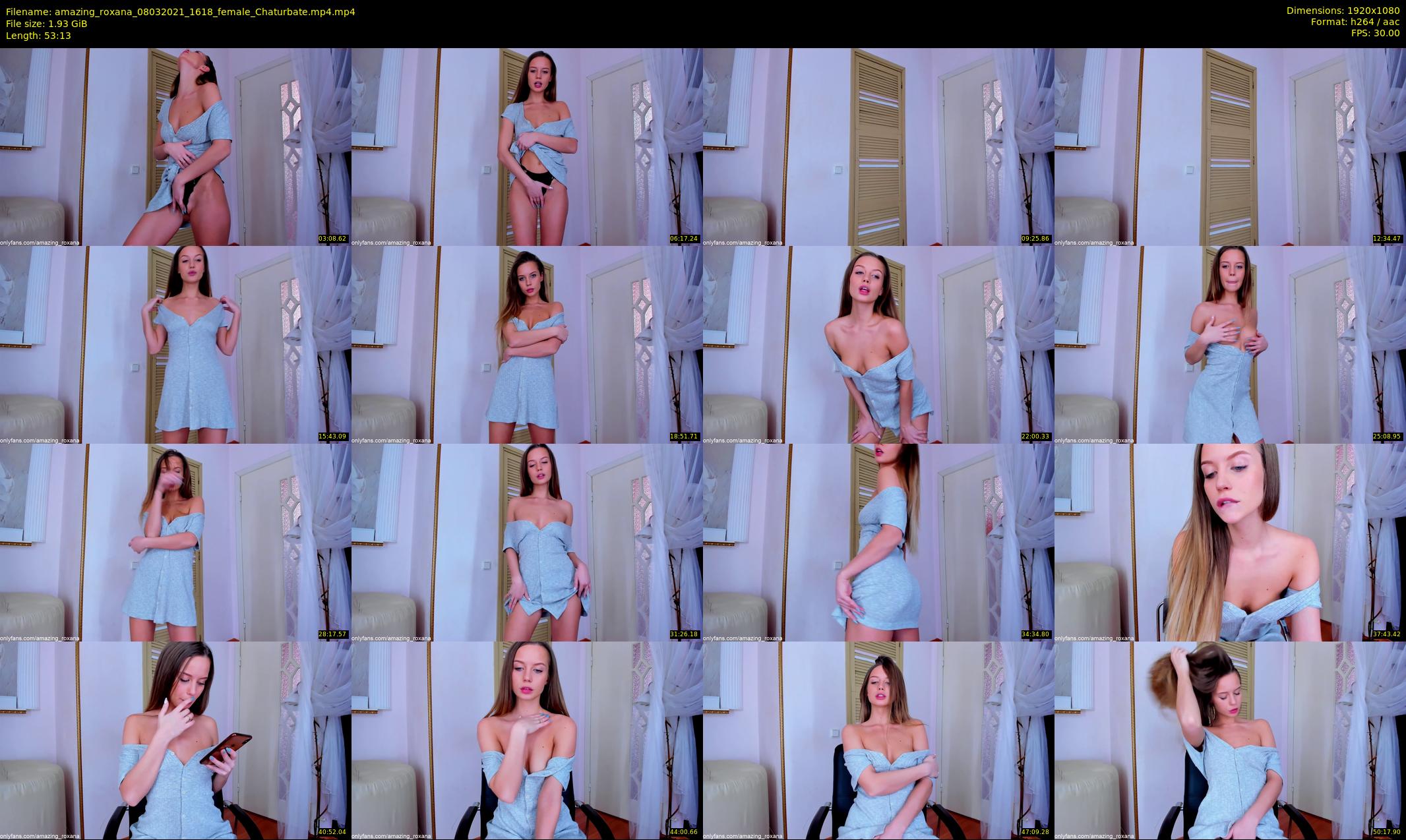 amazing_roxana — 54 minute Chaturbate female cam show recording, 1080p, Mar 8, 2021