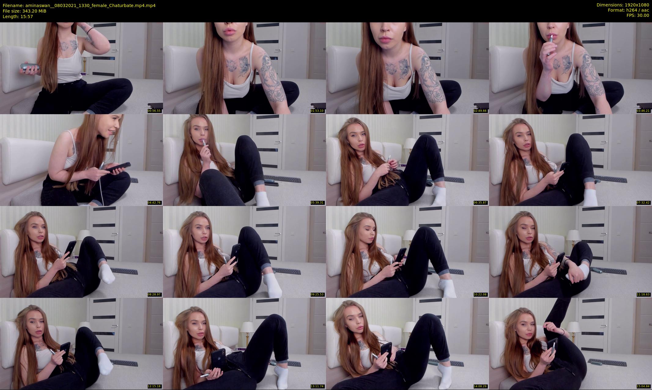 aminaswan_ — 16 minute Chaturbate female cam show recording, 1080p, Mar 8, 2021