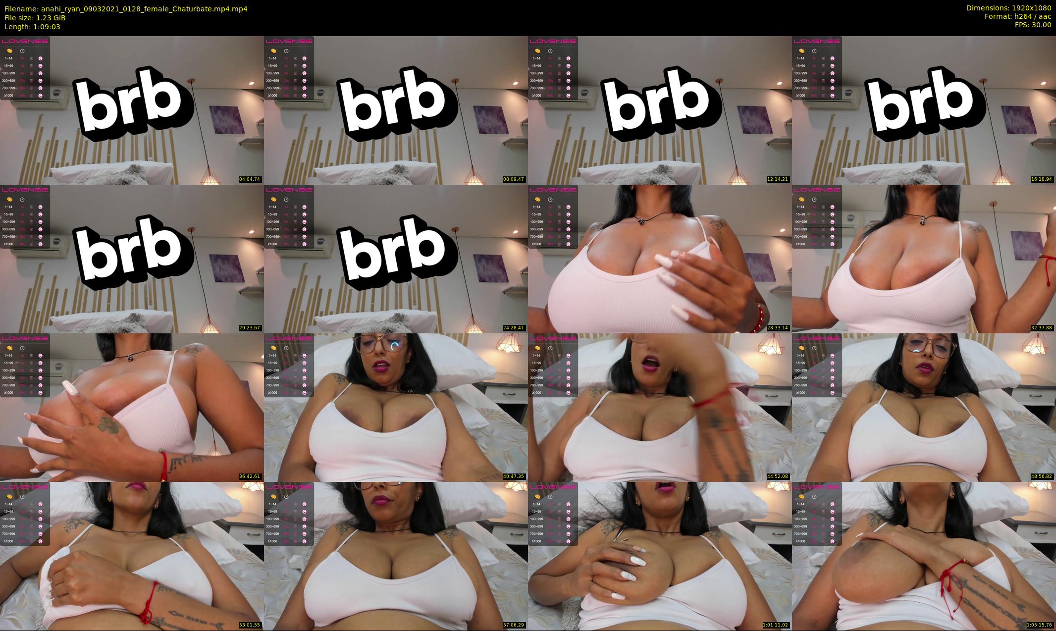 anahi_ryan — 70 minute Chaturbate female cam show recording, 1080p, Mar 9, 2021
