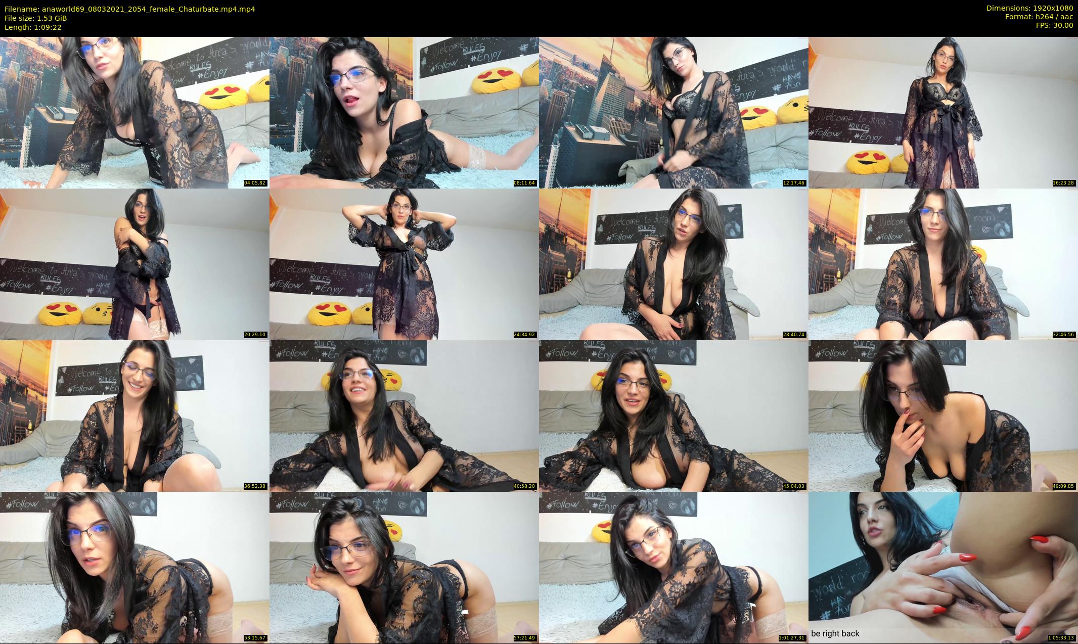 anaworld69 — 70 minute Chaturbate female cam show recording, 1080p, Mar 8, 2021
