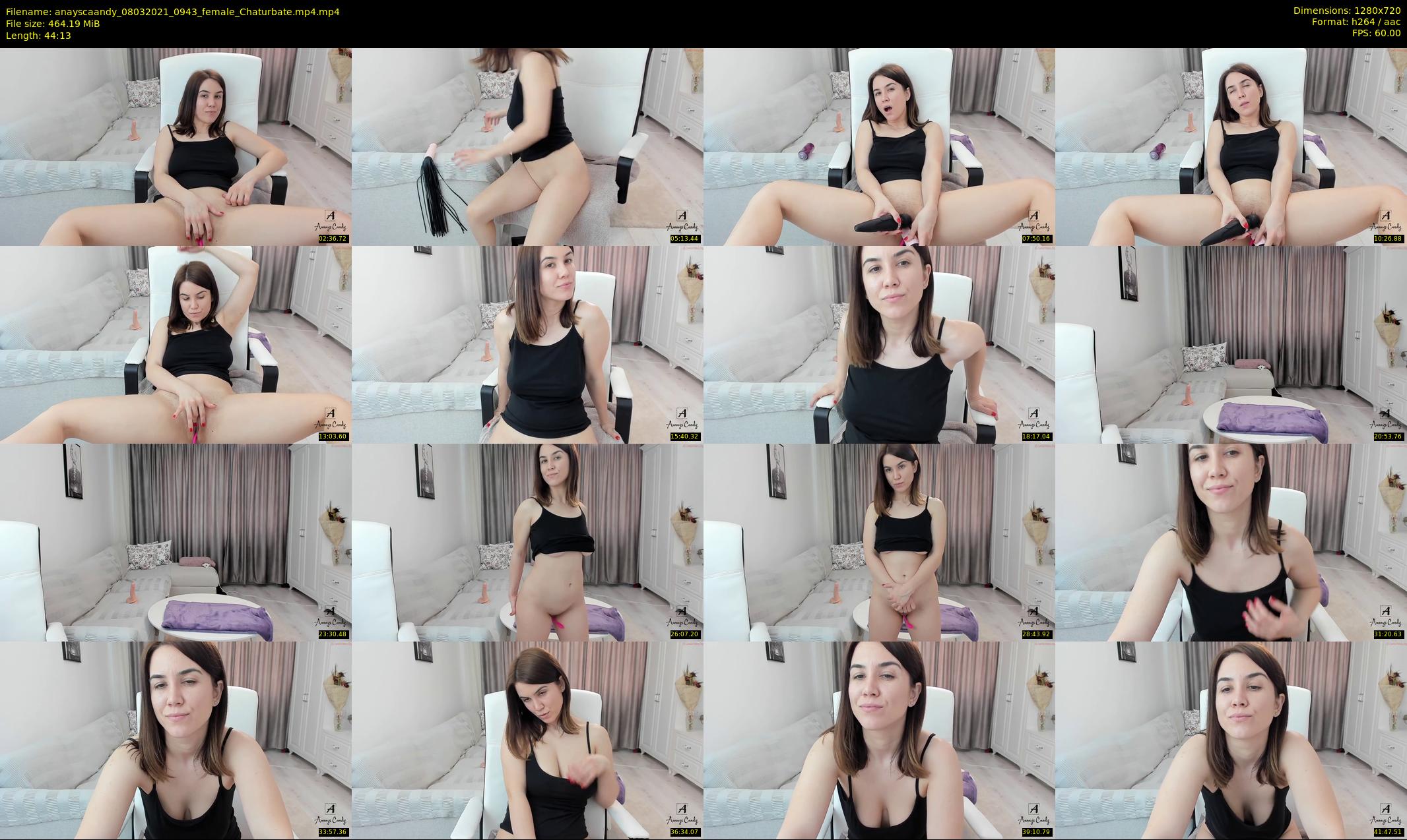 anayscaandy — 45 minute Chaturbate female cam show recording, 720p, Mar 8, 2021
