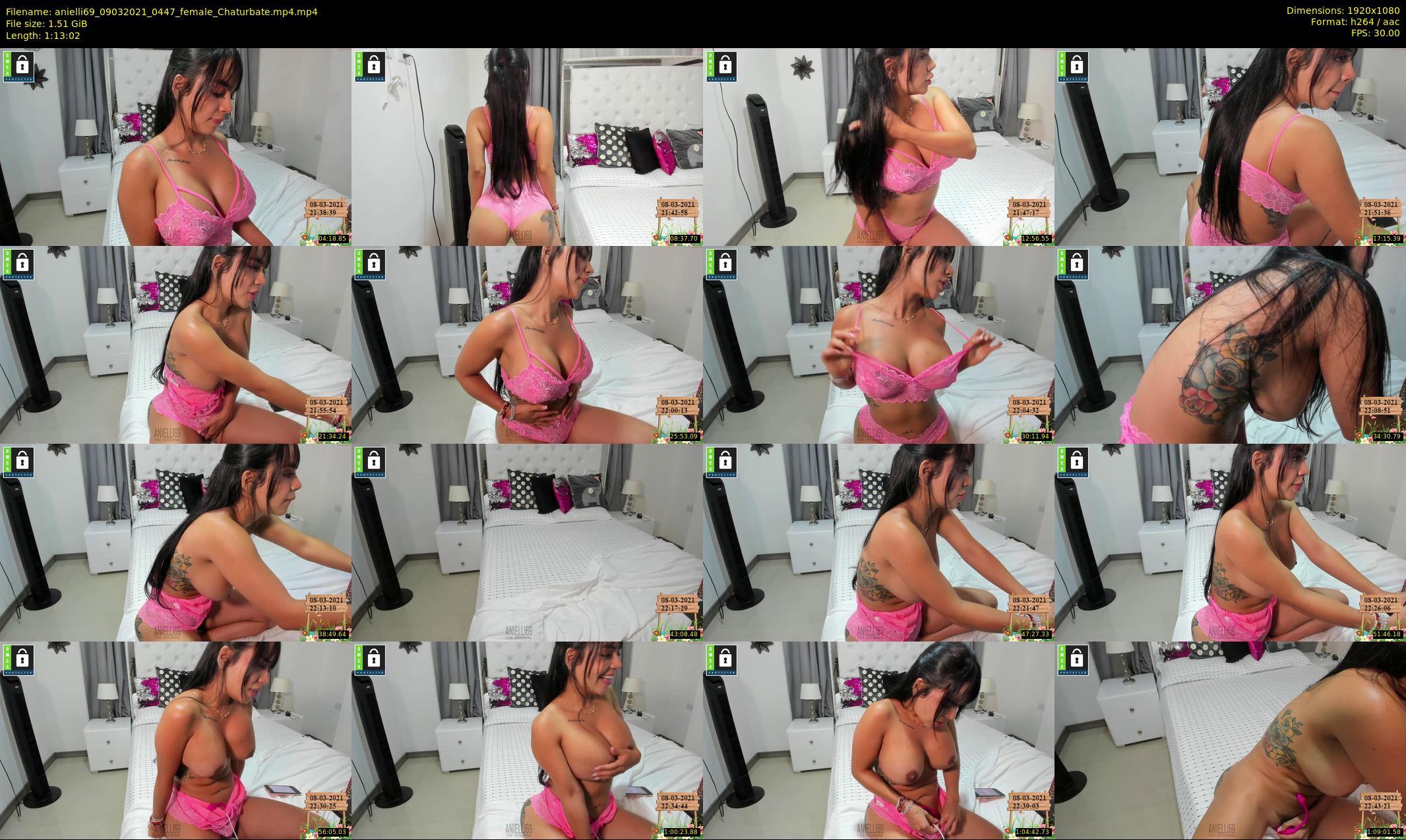 anielli69 — 74 minute Chaturbate female cam show recording, 1080p, Mar 9, 2021