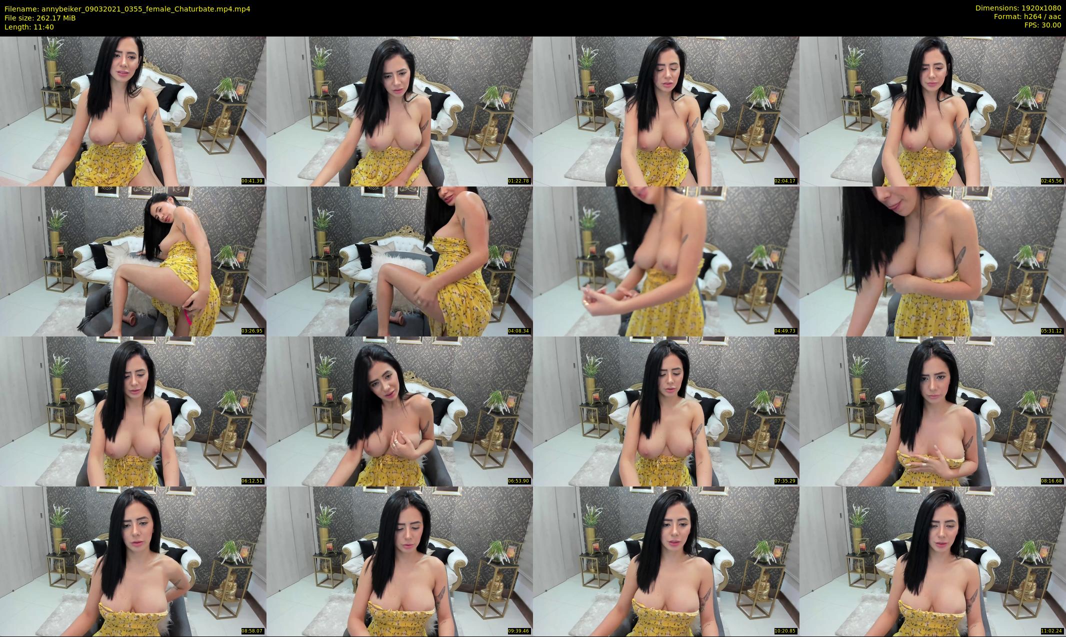annybeiker — 12 minute Chaturbate female cam show recording, 1080p, Mar 9, 2021