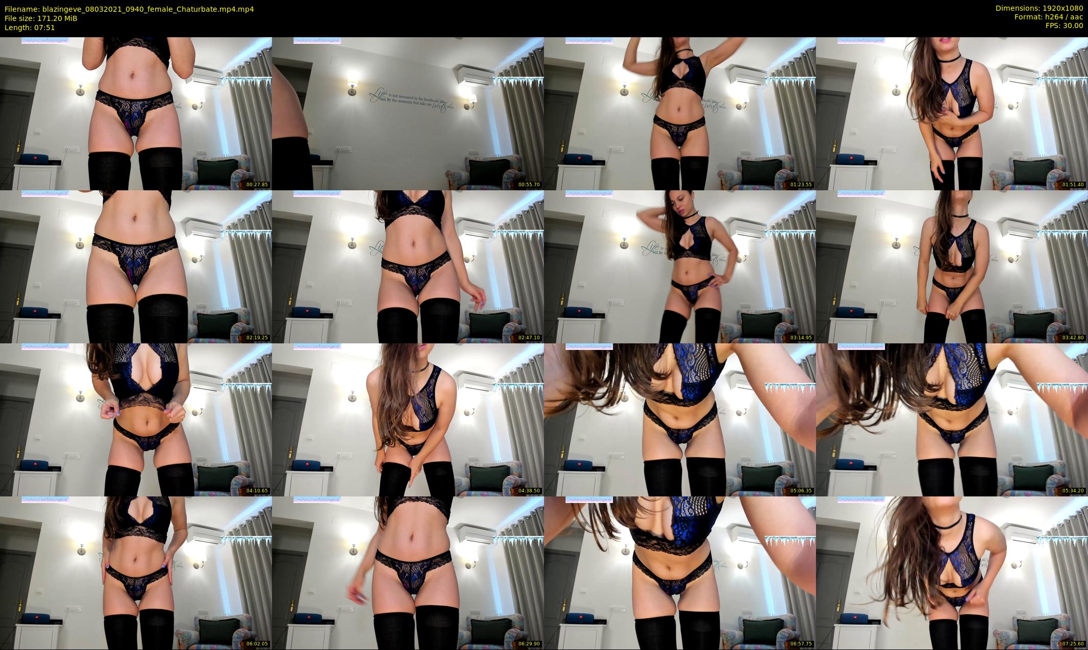 blazingeve — 8 minute Chaturbate female cam show recording, 1080p, Mar 8, 2021