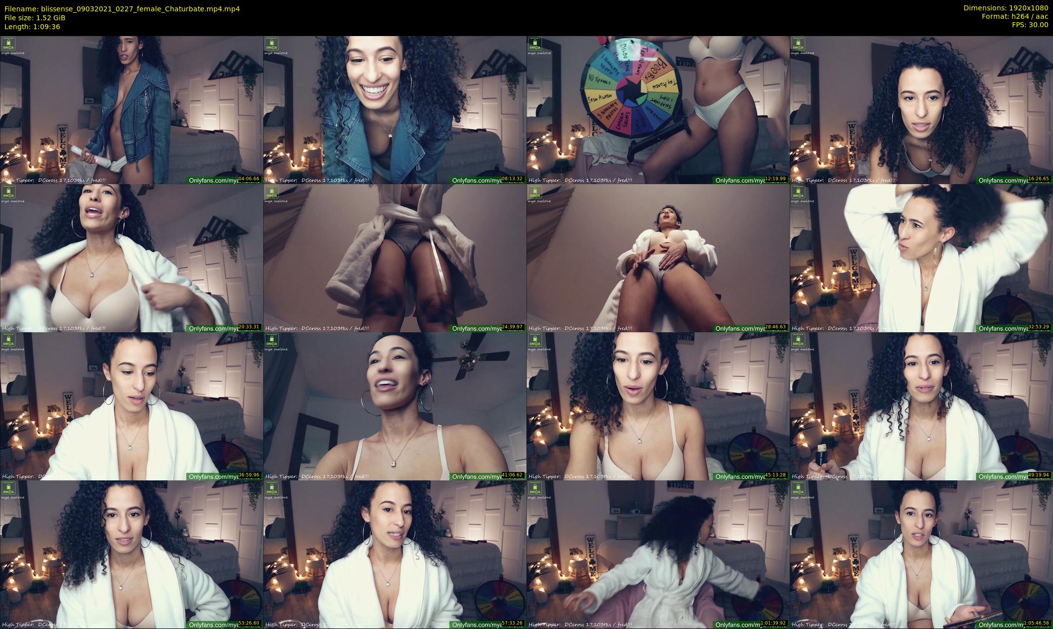 blissense — 70 minute Chaturbate female cam show recording, 1080p, Mar 9, 2021