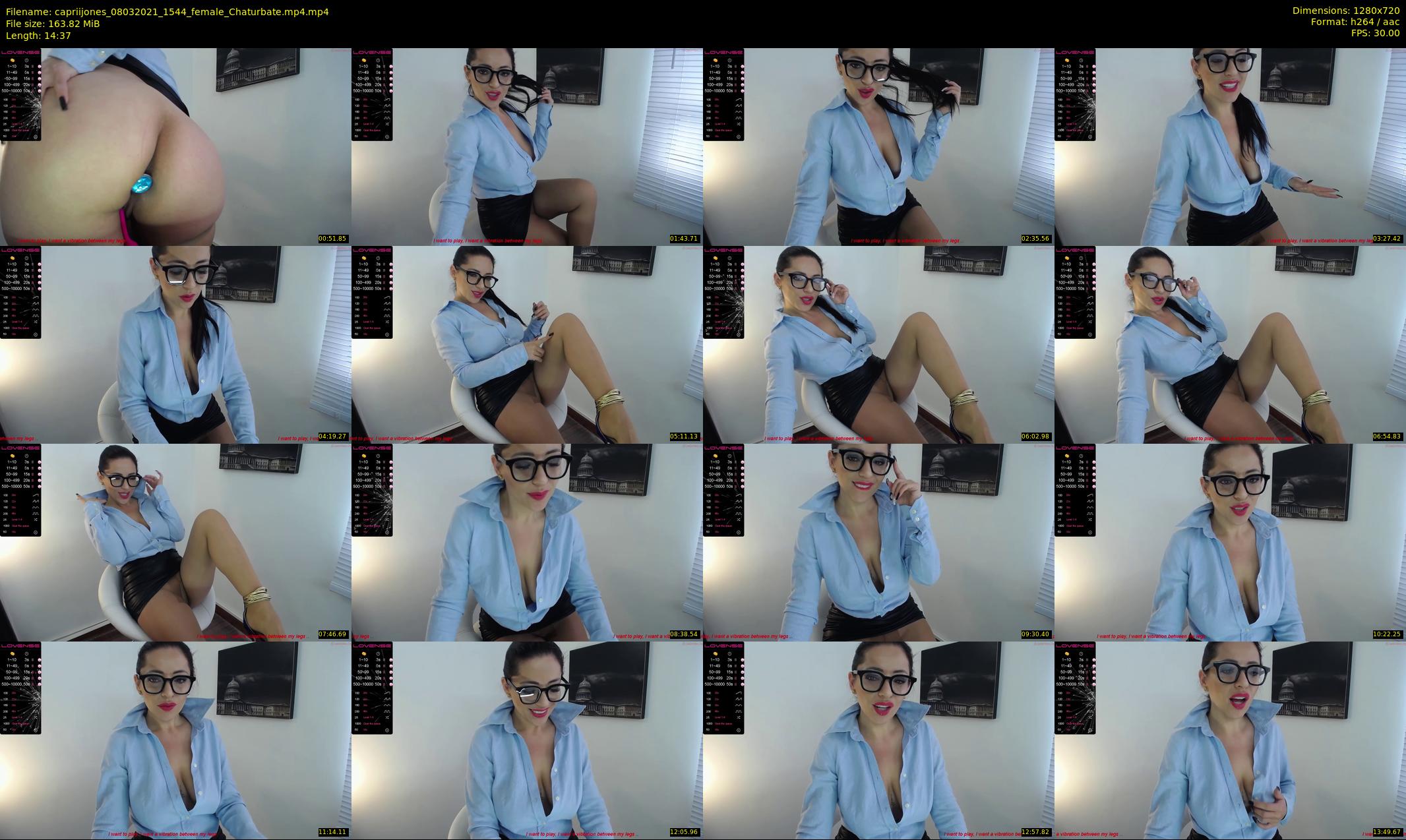 capriijones — 15 minute Chaturbate female cam show recording, 720p, Mar 8, 2021