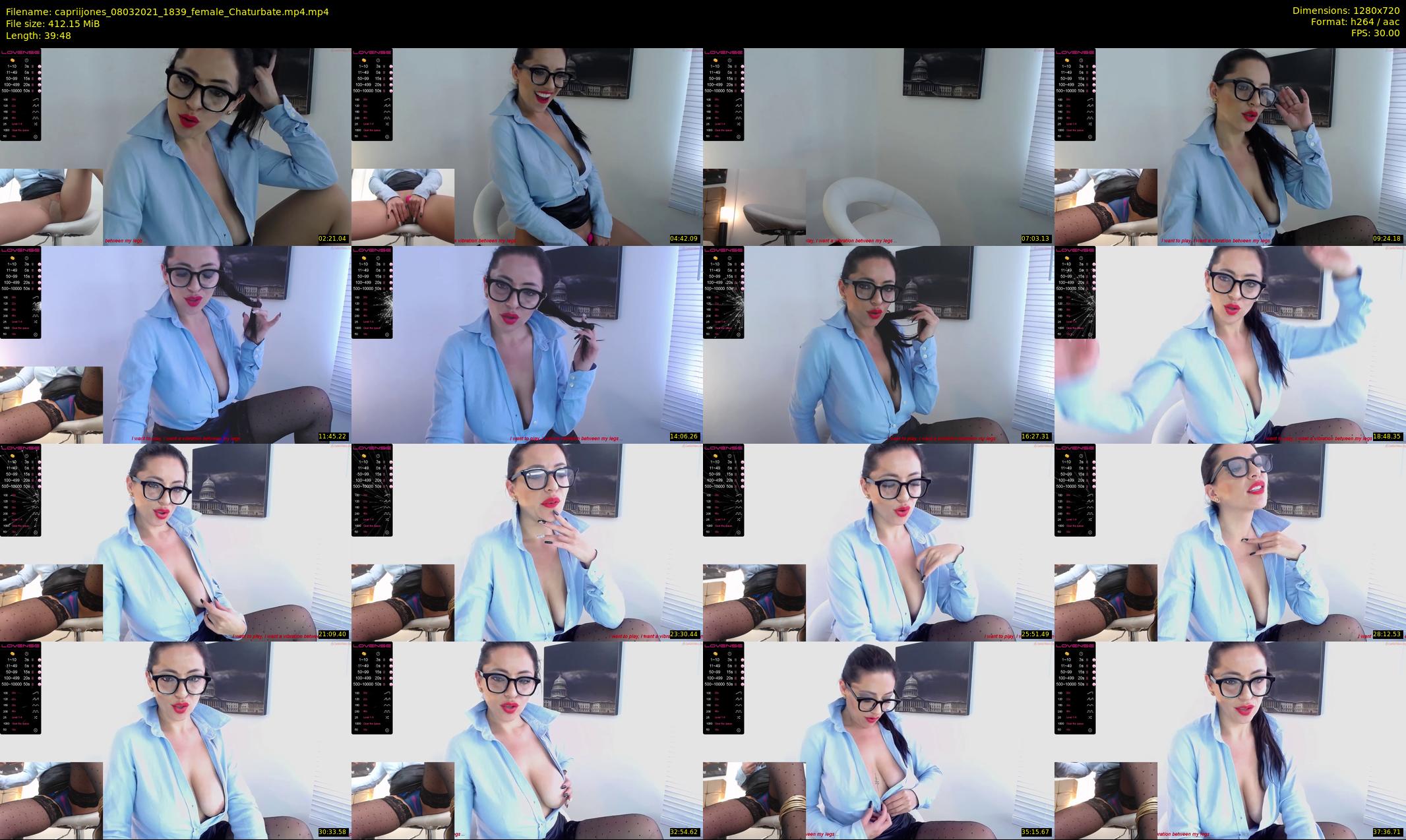 capriijones — 40 minute Chaturbate female cam show recording, 720p, Mar 8, 2021