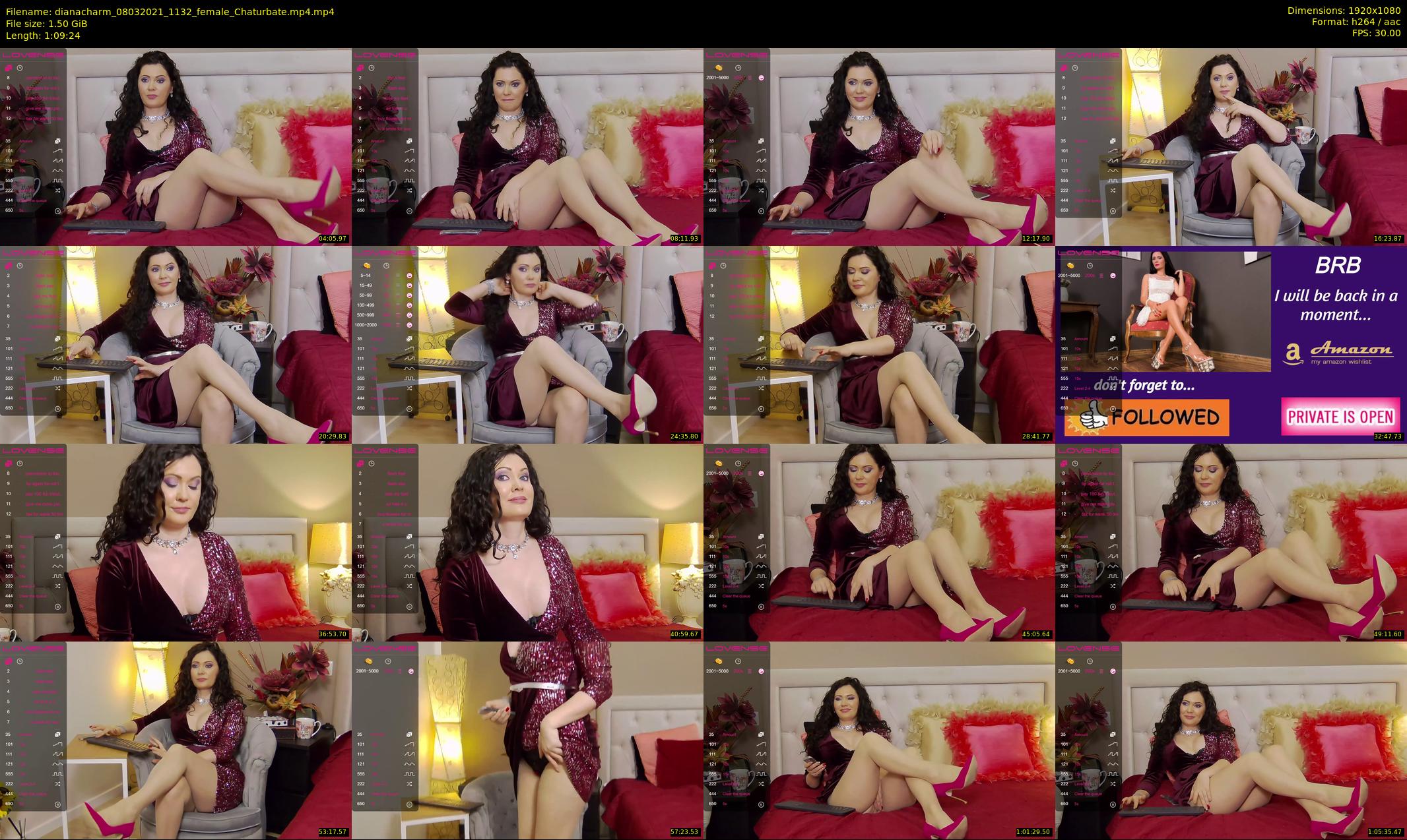 dianacharm — 70 minute Chaturbate female cam show recording, 1080p, Mar 8, 2021
