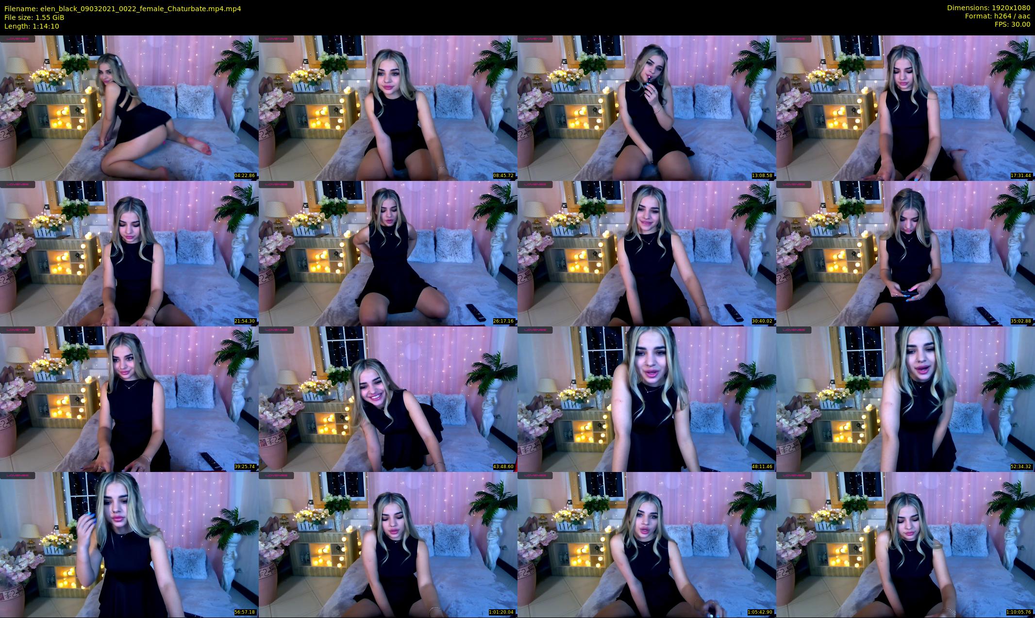 elen_black — 75 minute Chaturbate female cam show recording, 1080p, Mar 9, 2021