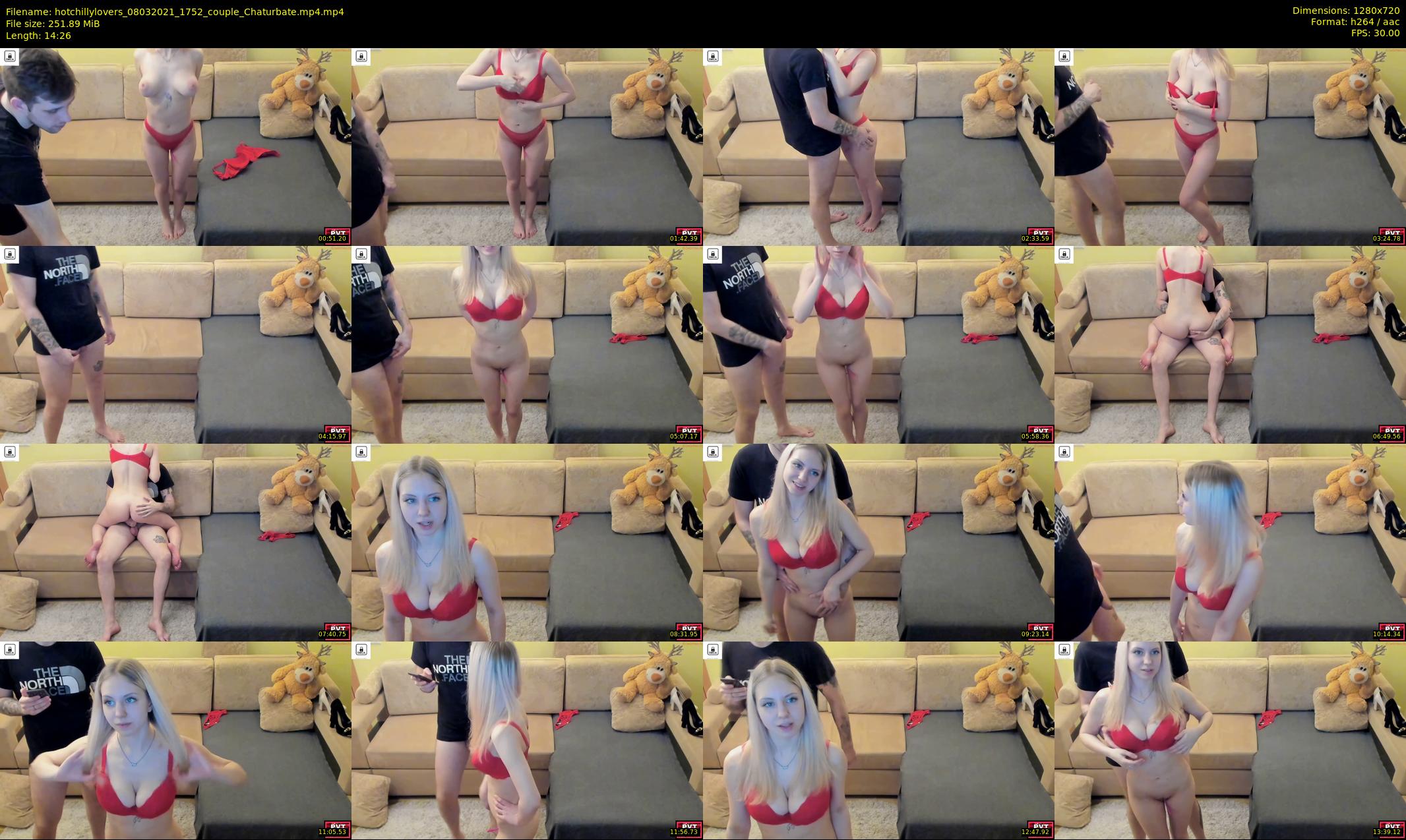 hotchillylovers — 15 minute Chaturbate couple cam show recording, 720p, Mar 8, 2021