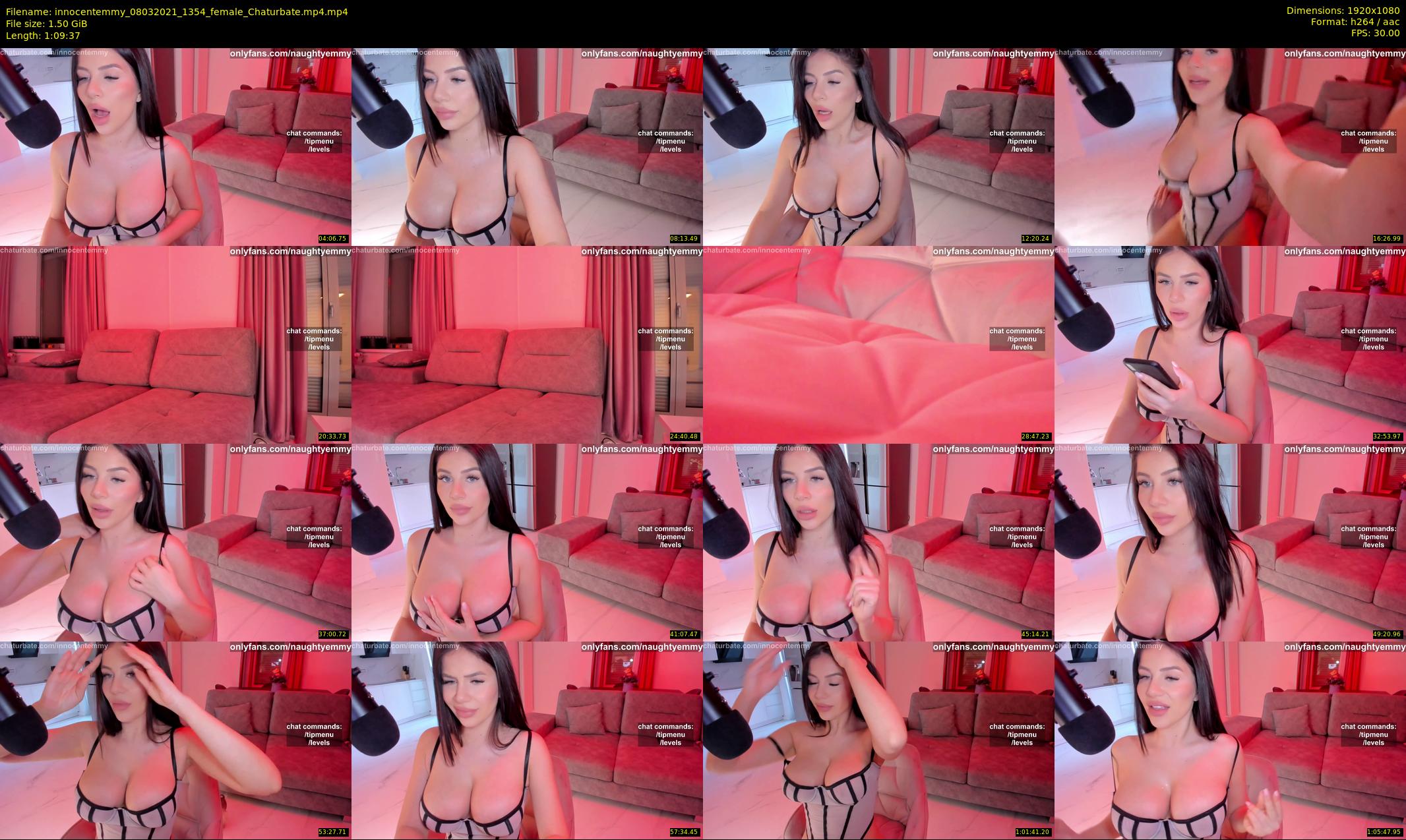 innocentemmy — 70 minute Chaturbate female cam show recording, 1080p, Mar 8, 2021