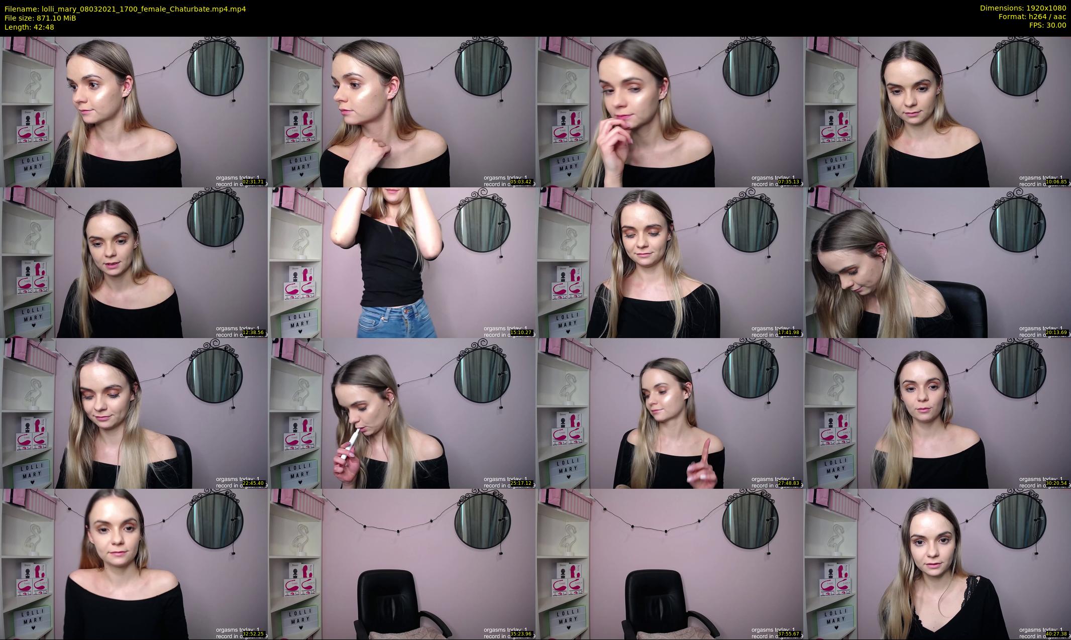 lolli_mary — 43 minute Chaturbate female cam show recording, 1080p, Mar 8, 2021