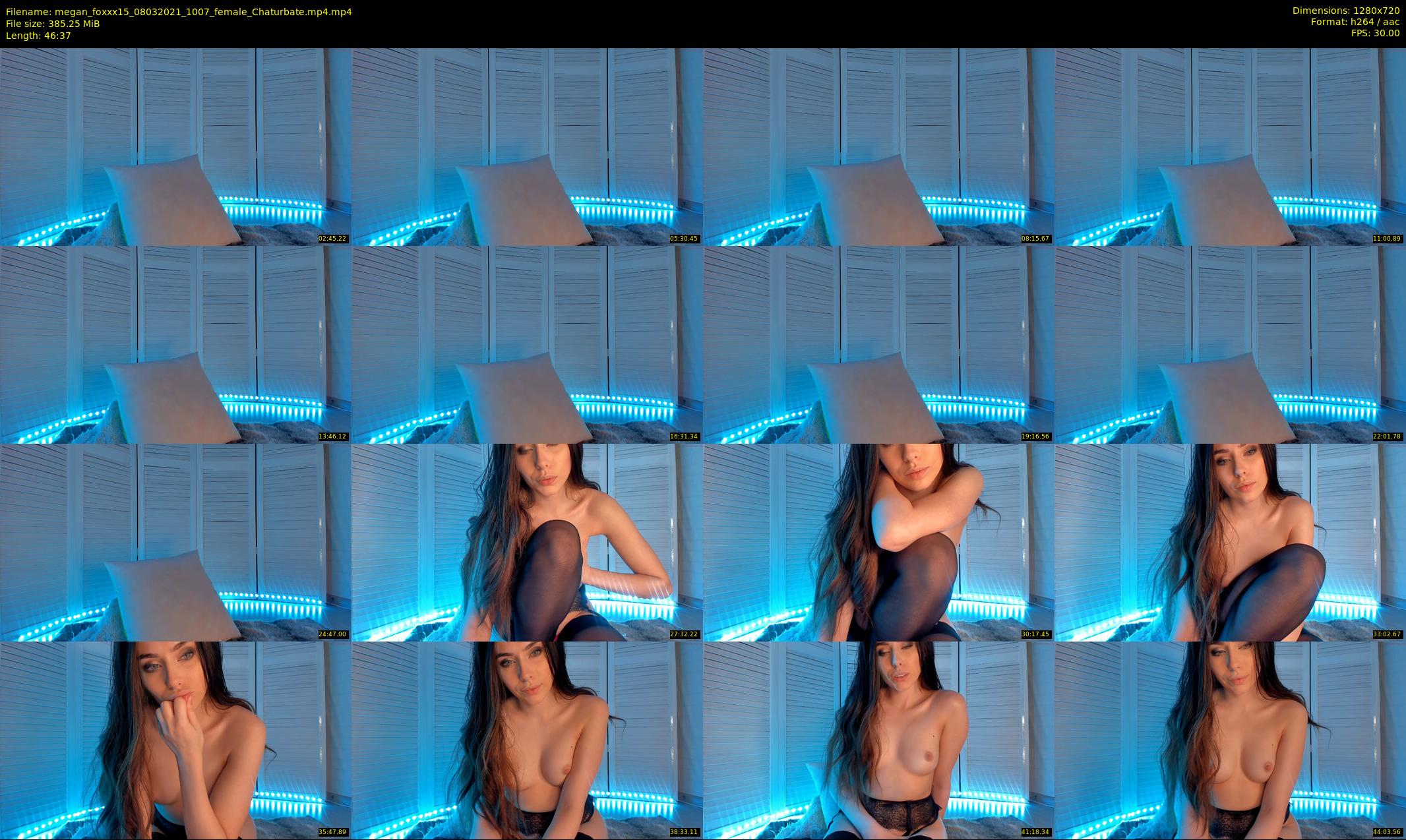 megan_foxxx15 — 47 minute Chaturbate female cam show recording, 720p, Mar 8, 2021