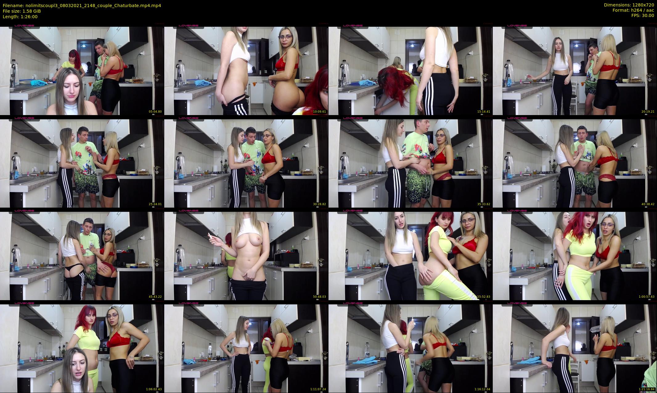 nolimitscoupl3 — 86 minute Chaturbate couple cam show recording, 720p, Mar 8, 2021