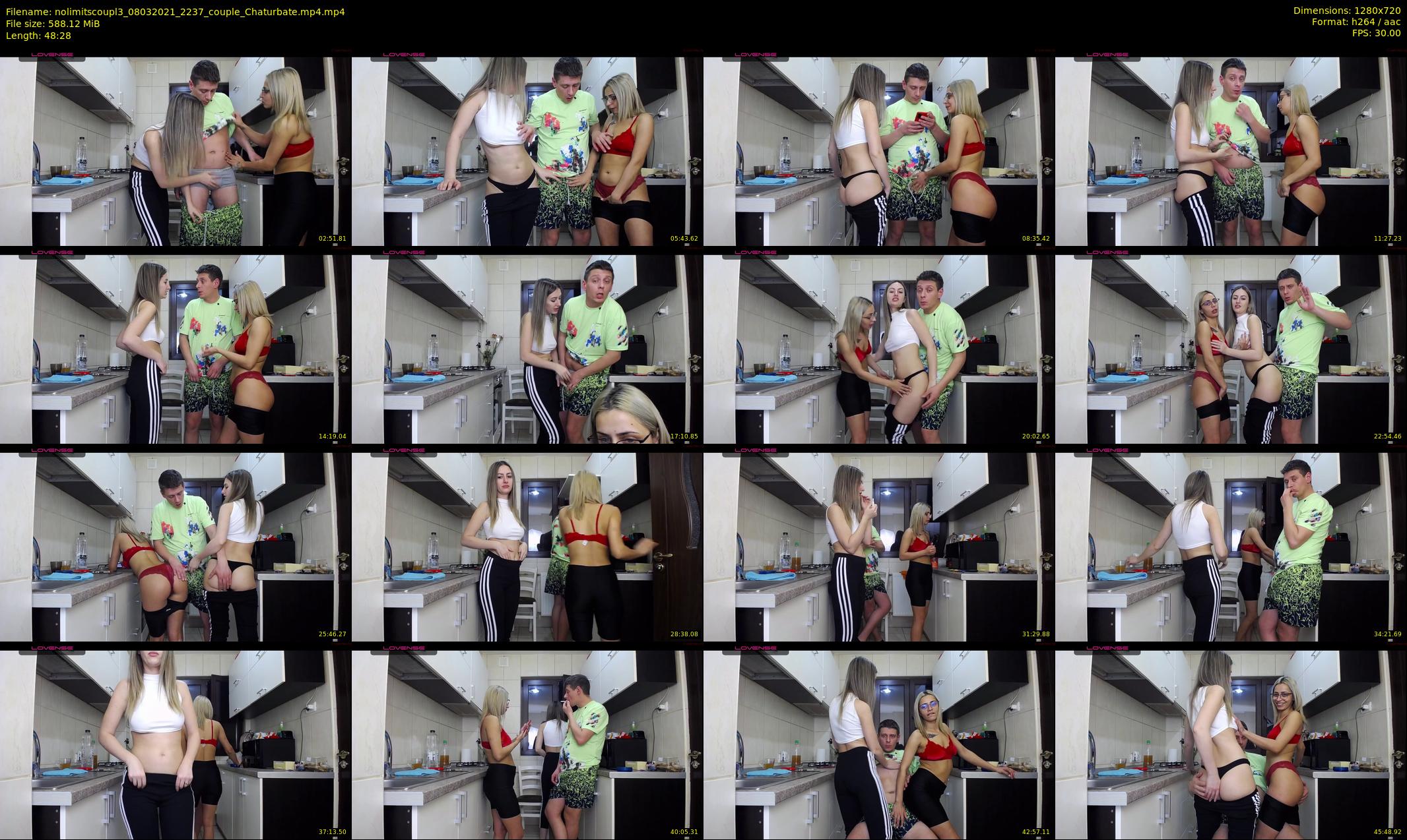 nolimitscoupl3 — 49 minute Chaturbate couple cam show recording, 720p, Mar 8, 2021