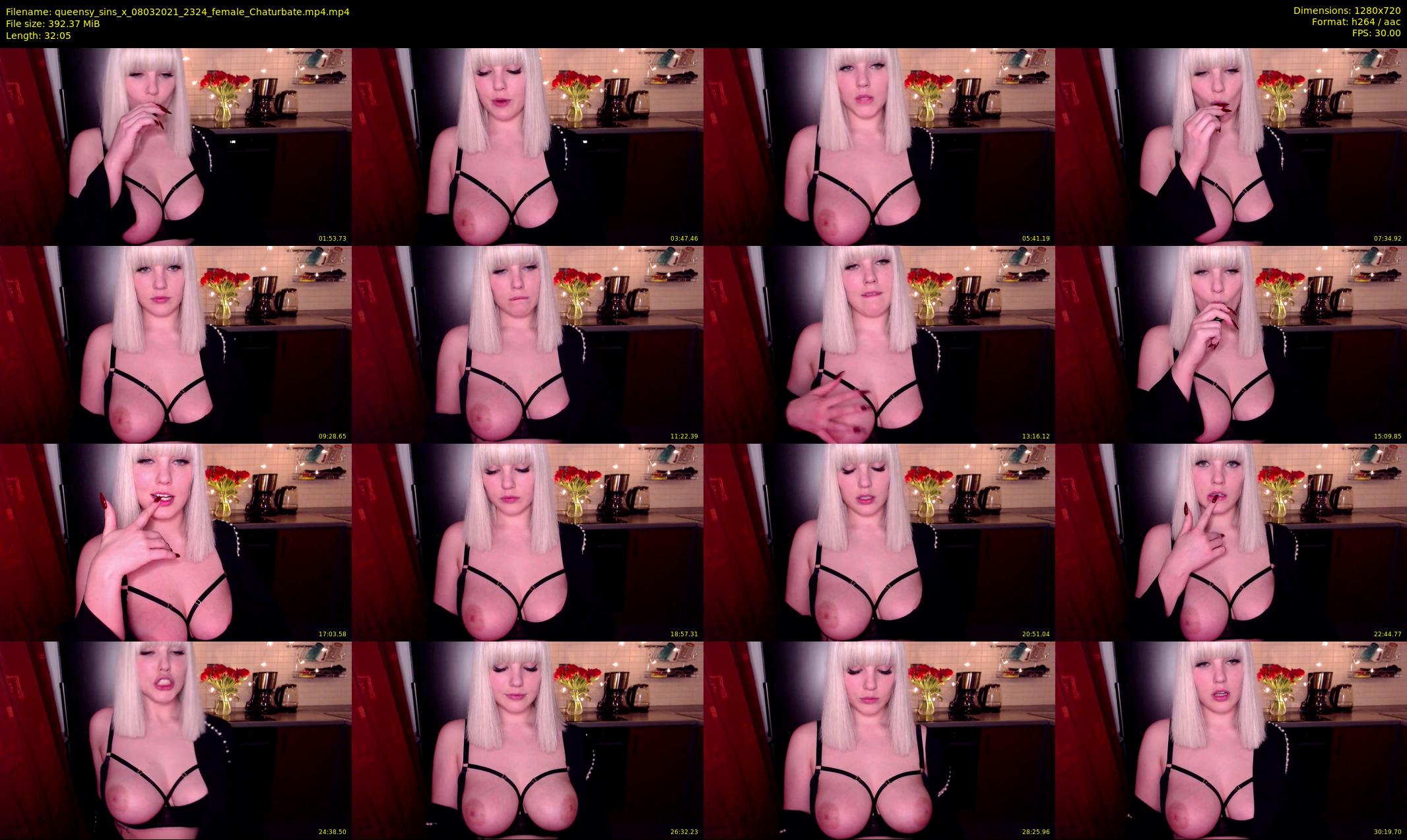 queensy_sins_x — 33 minute Chaturbate female cam show recording, 720p, Mar 8, 2021
