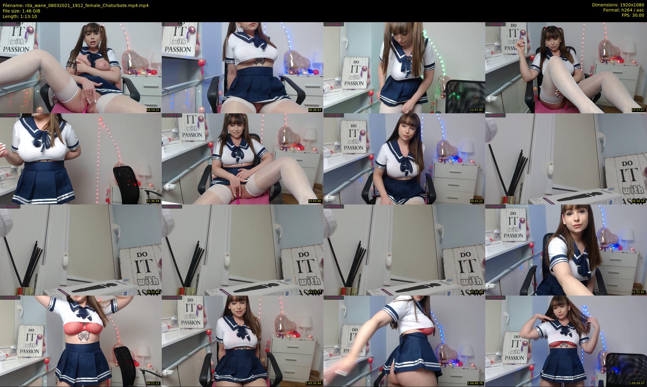 rita_wane — 74 minute Chaturbate female cam show recording, 1080p, Mar 8, 2021