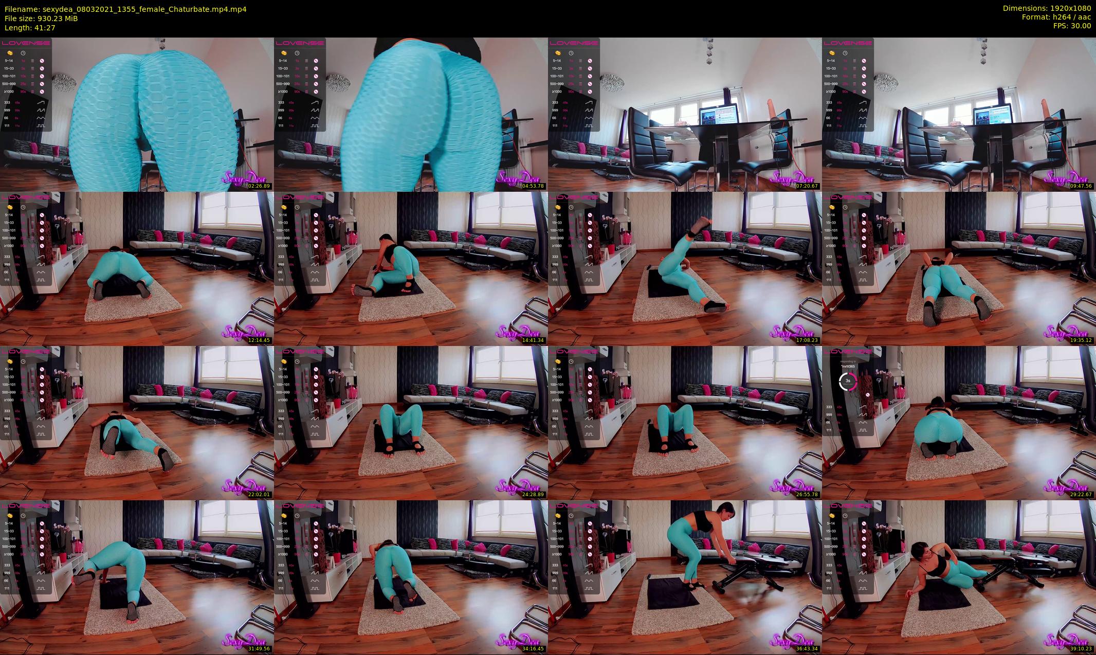 sexydea — 42 minute Chaturbate female cam show recording, 1080p, Mar 8, 2021