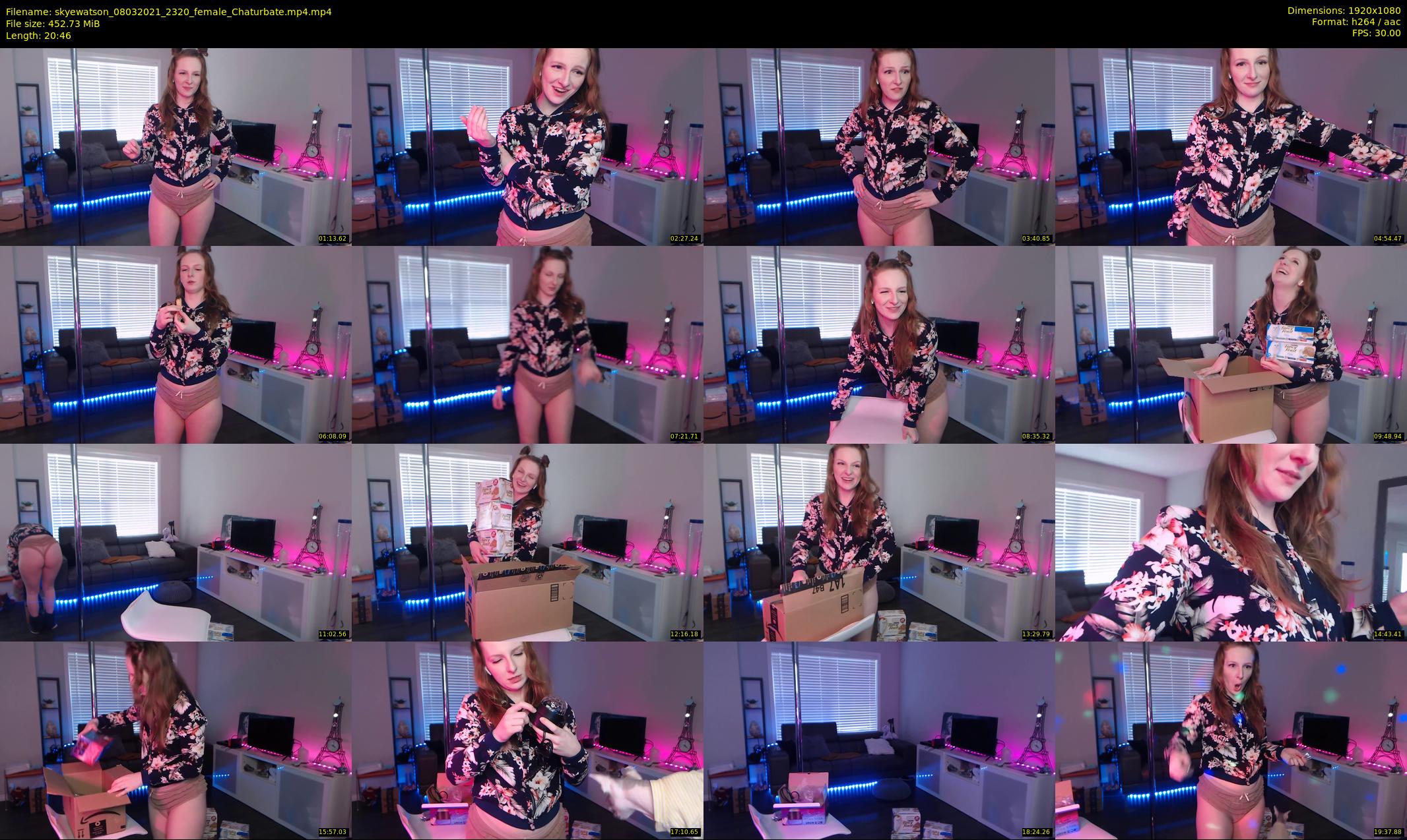 skyewatson — 21 minute Chaturbate female cam show recording, 1080p, Mar 8, 2021
