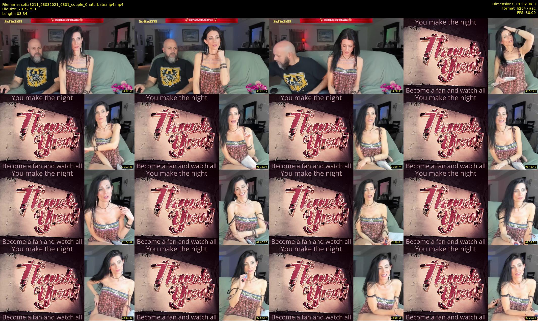 sofia3211 — 4 minute Chaturbate couple cam show recording, 1080p, Mar 8, 2021