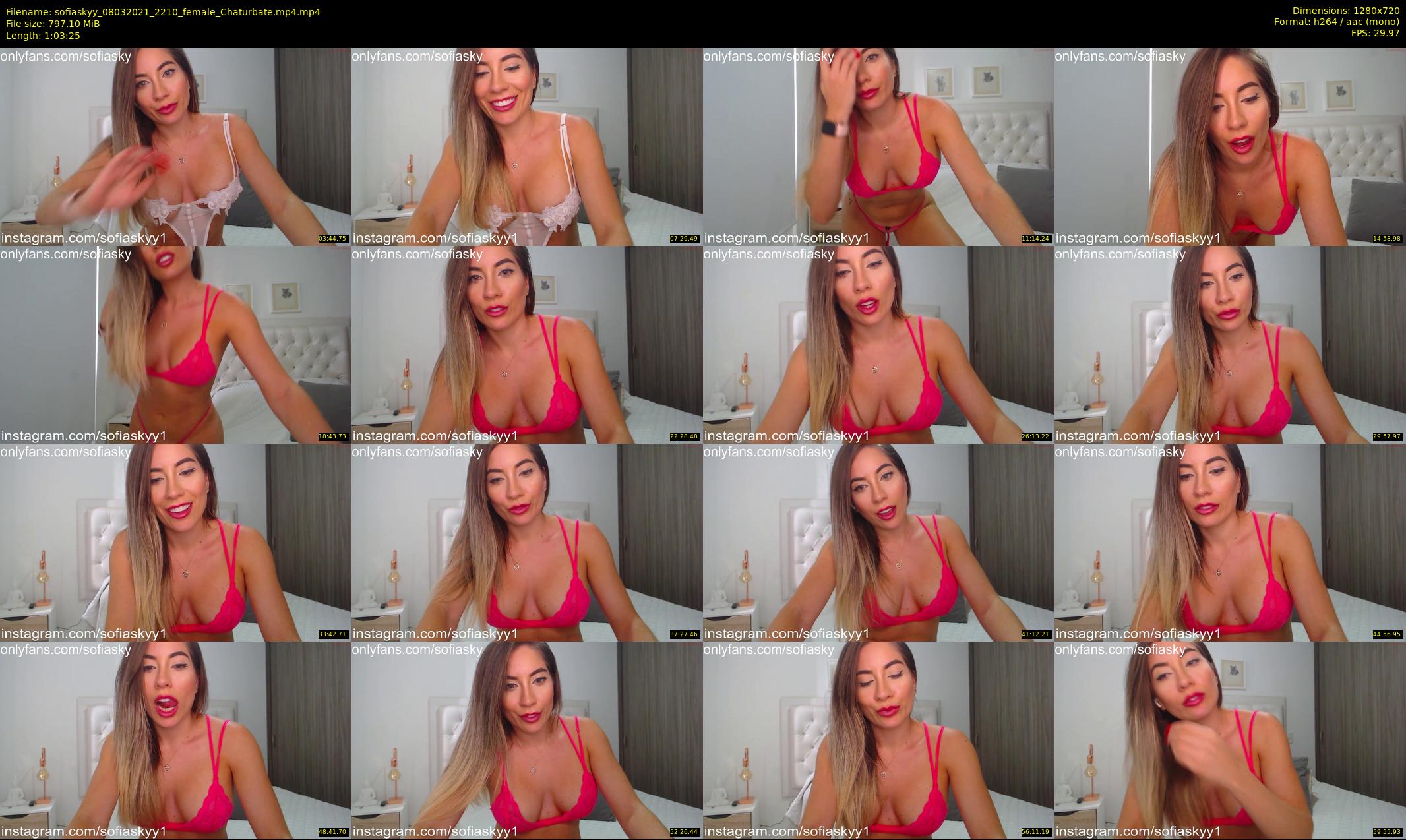 sofiaskyy — 64 minute Chaturbate female cam show recording, 720p, Mar 8, 2021