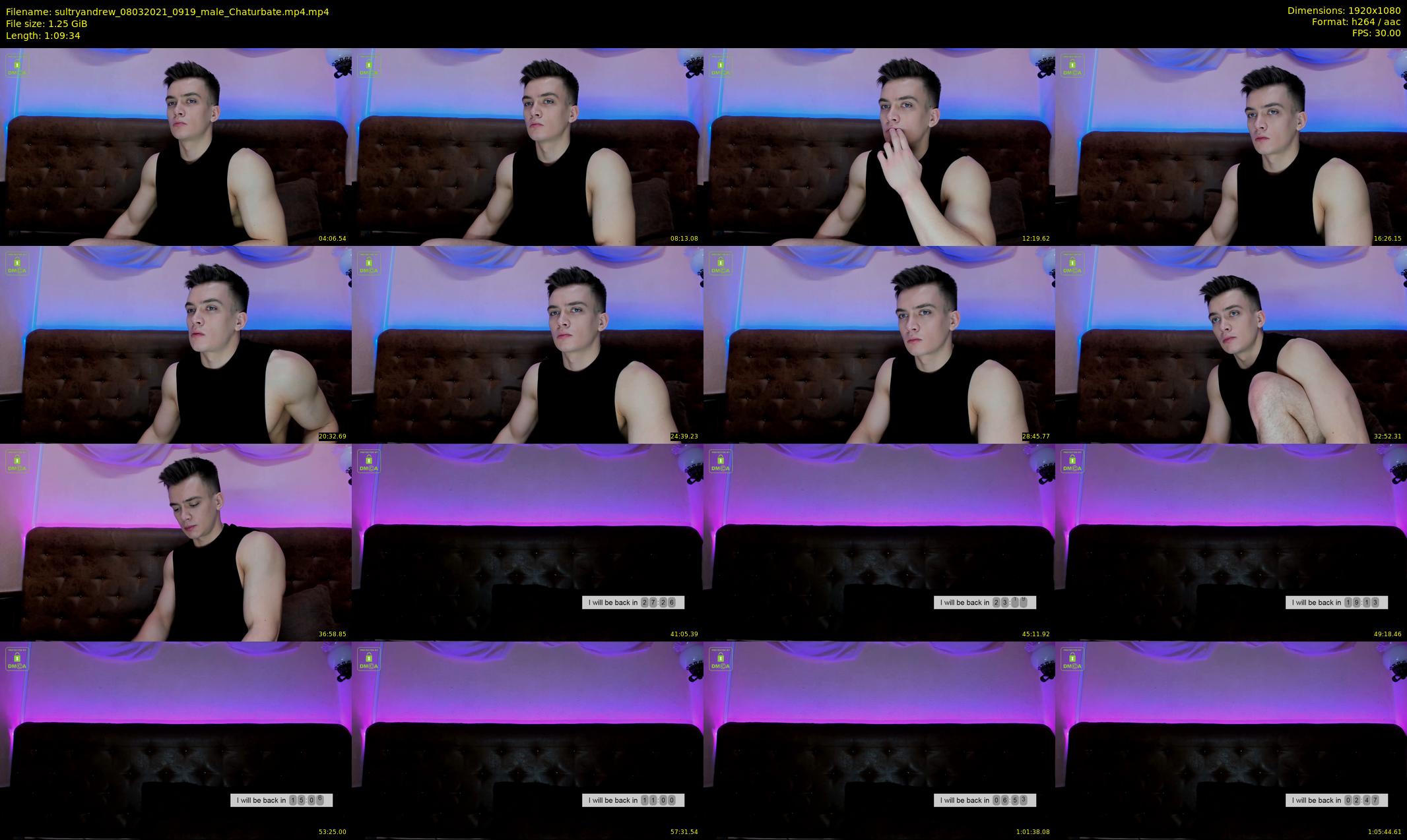 sultryandrew — 70 minute Chaturbate male cam show recording, 1080p, Mar 8, 2021