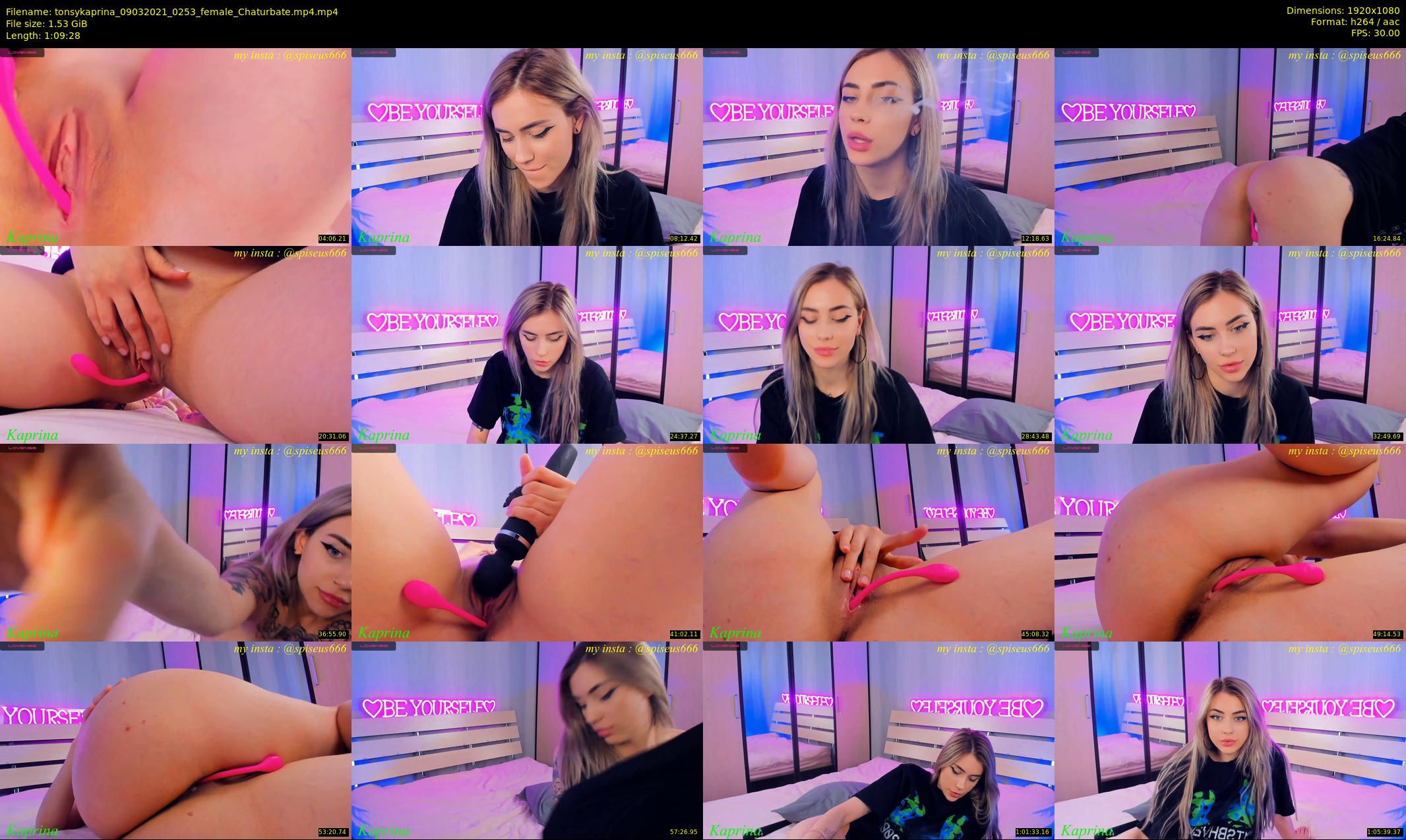 tonsykaprina — 70 minute Chaturbate couple cam show recording, 1080p, Mar 9, 2021
