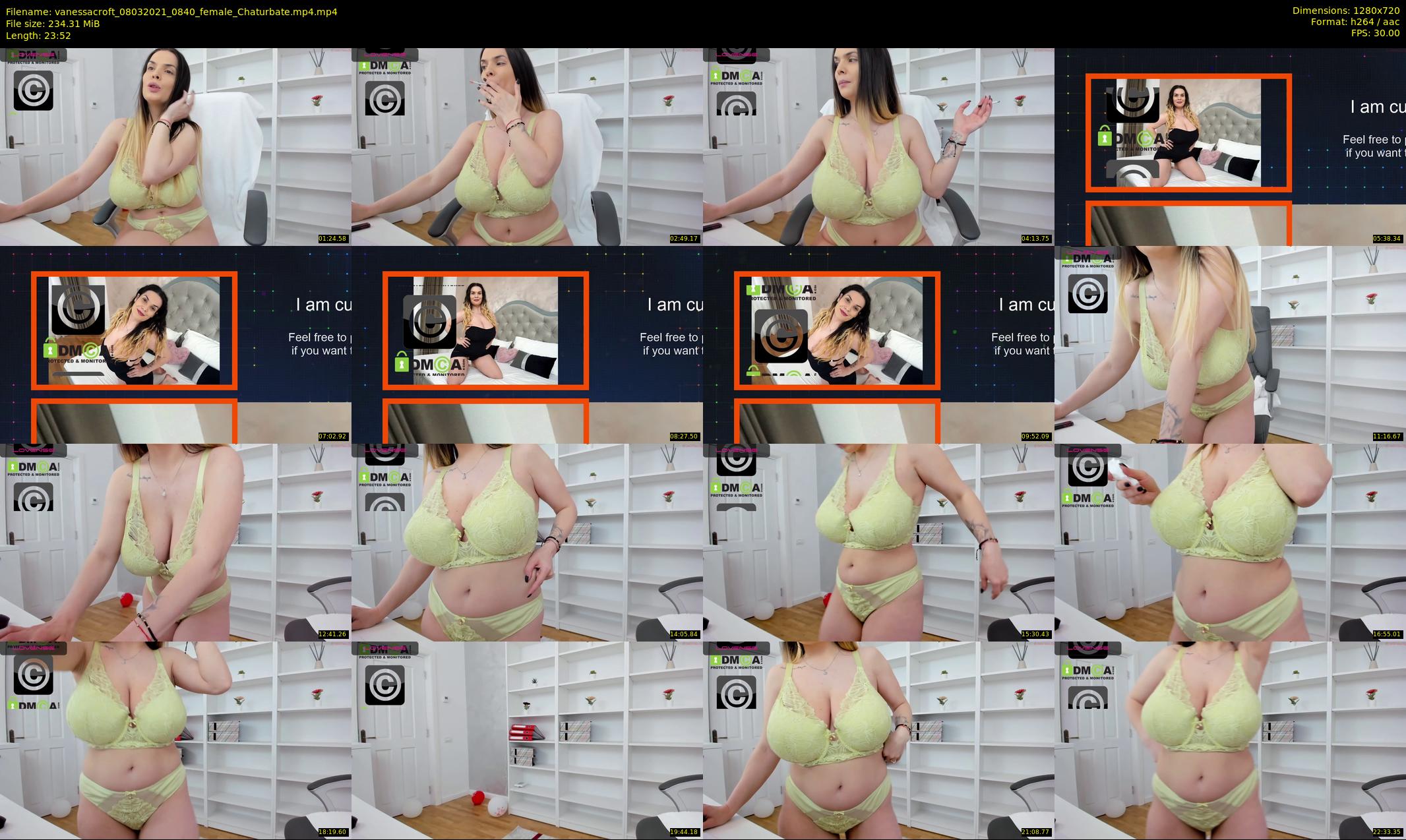vanessacroft — 24 minute Chaturbate female cam show recording, 720p, Mar 8, 2021