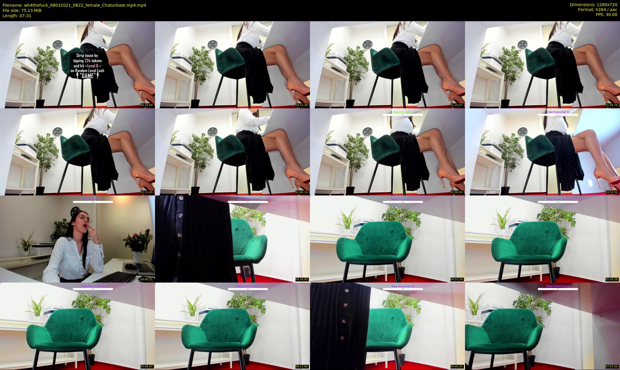 wh4thefuck — 8 minute Chaturbate female cam show recording, 720p, Mar 8, 2021