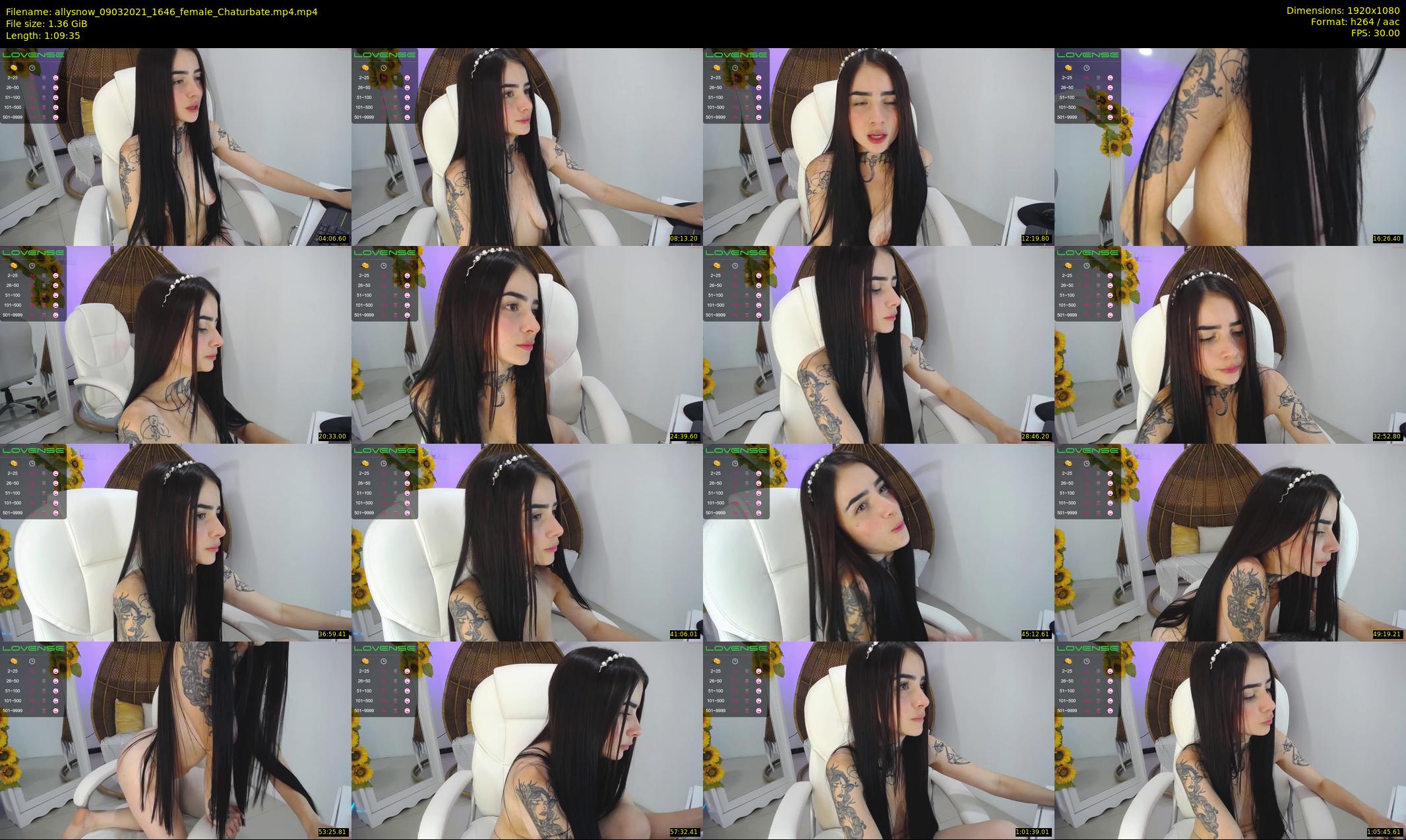 allysnow — 70 minute Chaturbate female cam show recording, 1080p, Mar 9, 2021