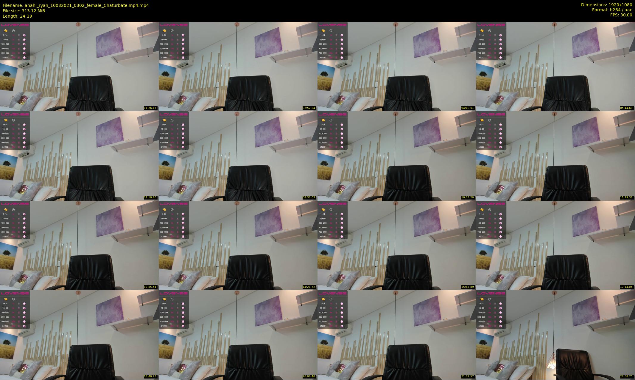 anahi_ryan — 25 minute Chaturbate female cam show recording, 1080p, Mar 10, 2021