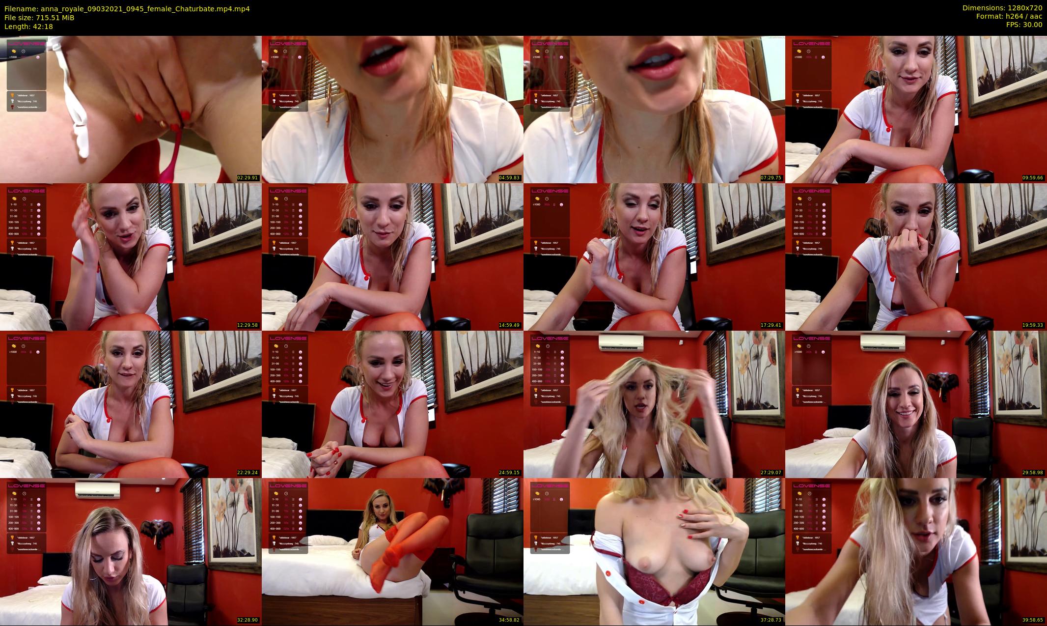anna_royale — 43 minute Chaturbate female cam show recording, 720p, Mar 9, 2021