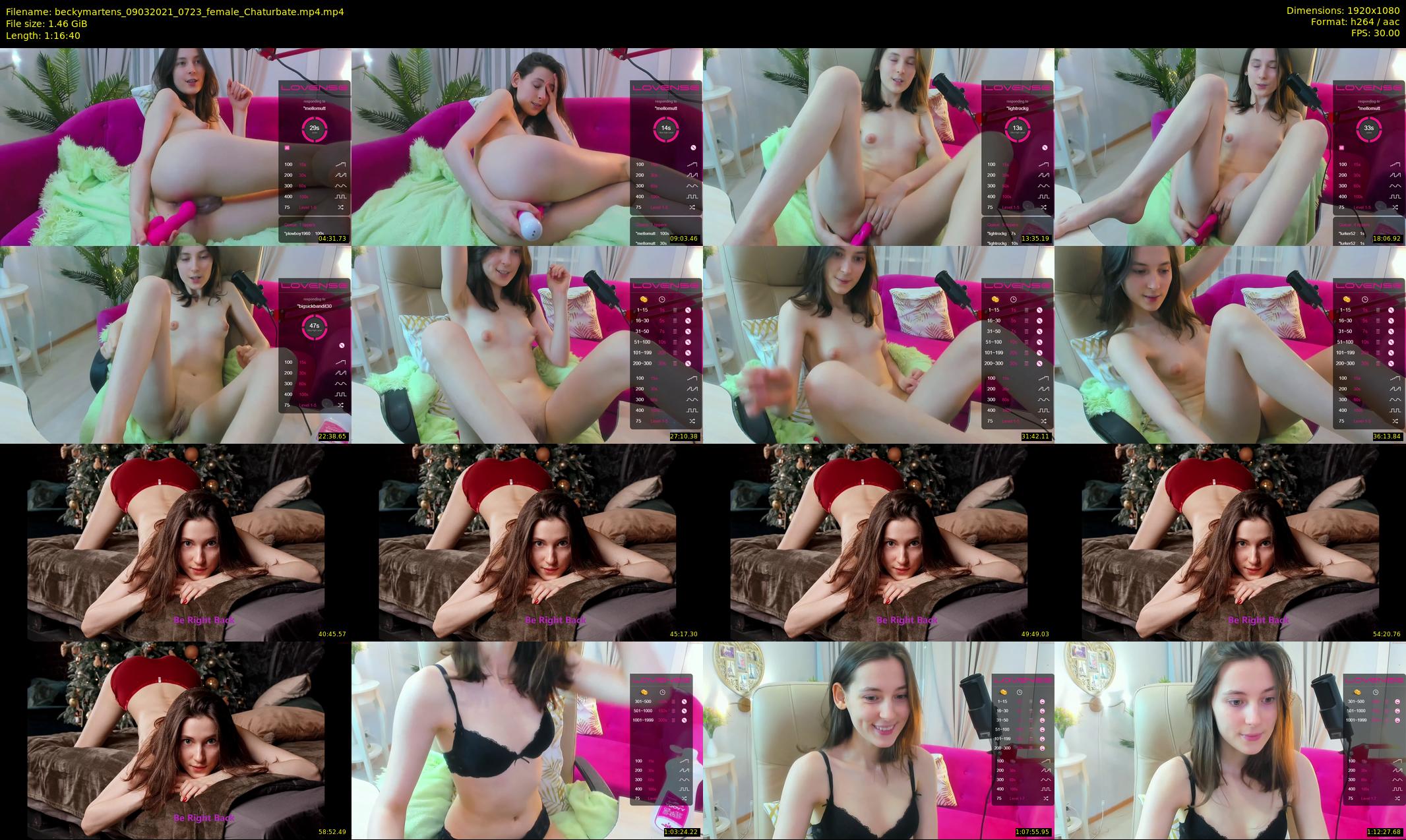 beckymartens — 77 minute Chaturbate female cam show recording, 1080p, Mar 9, 2021
