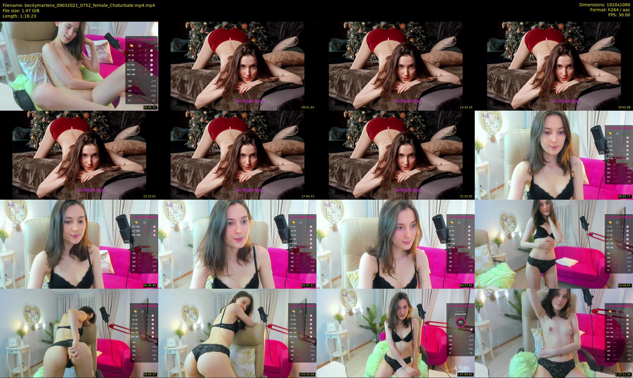 beckymartens — 77 minute Chaturbate female cam show recording, 1080p, Mar 9, 2021