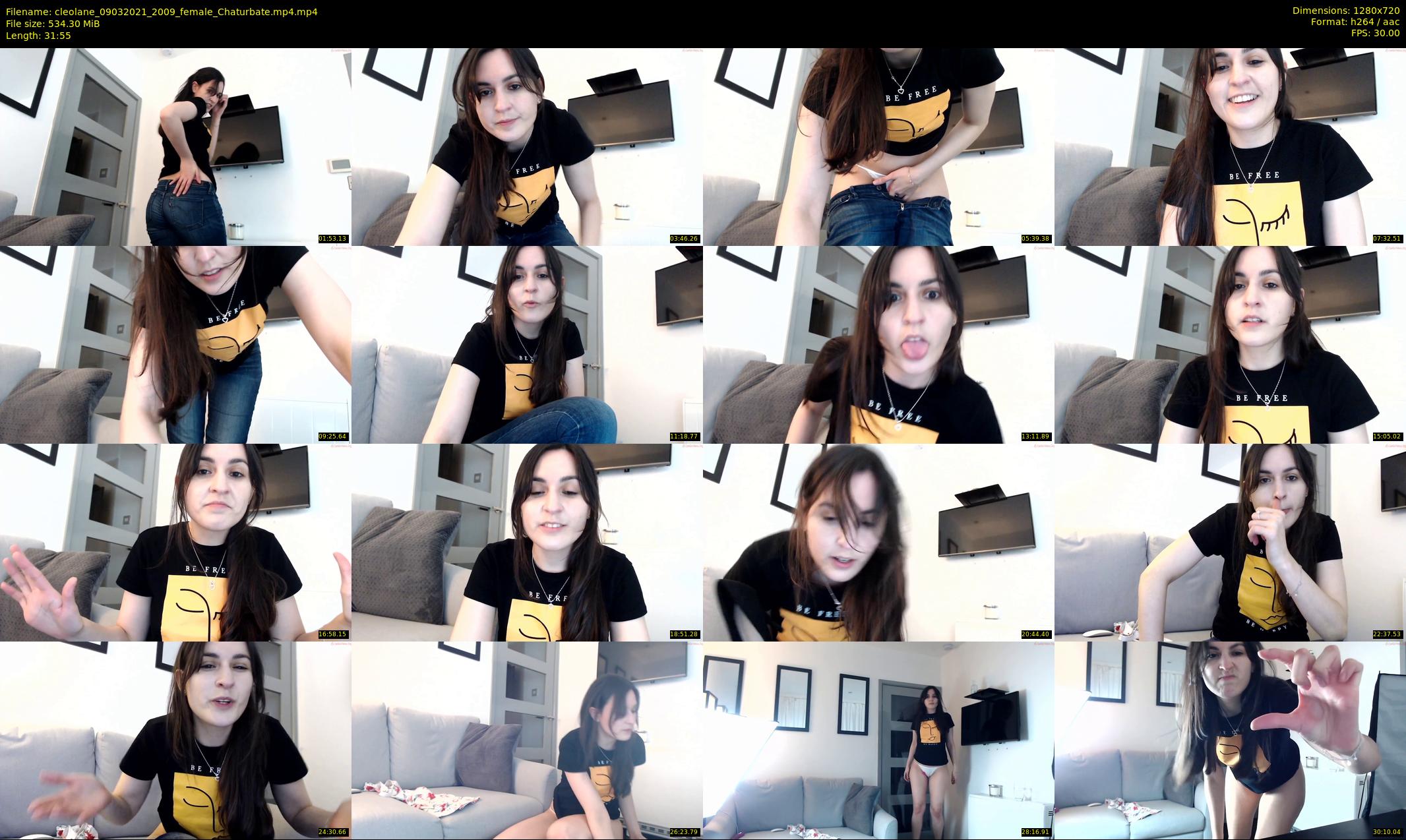 cleolane — 32 minute Chaturbate female cam show recording, 720p, Mar 9, 2021