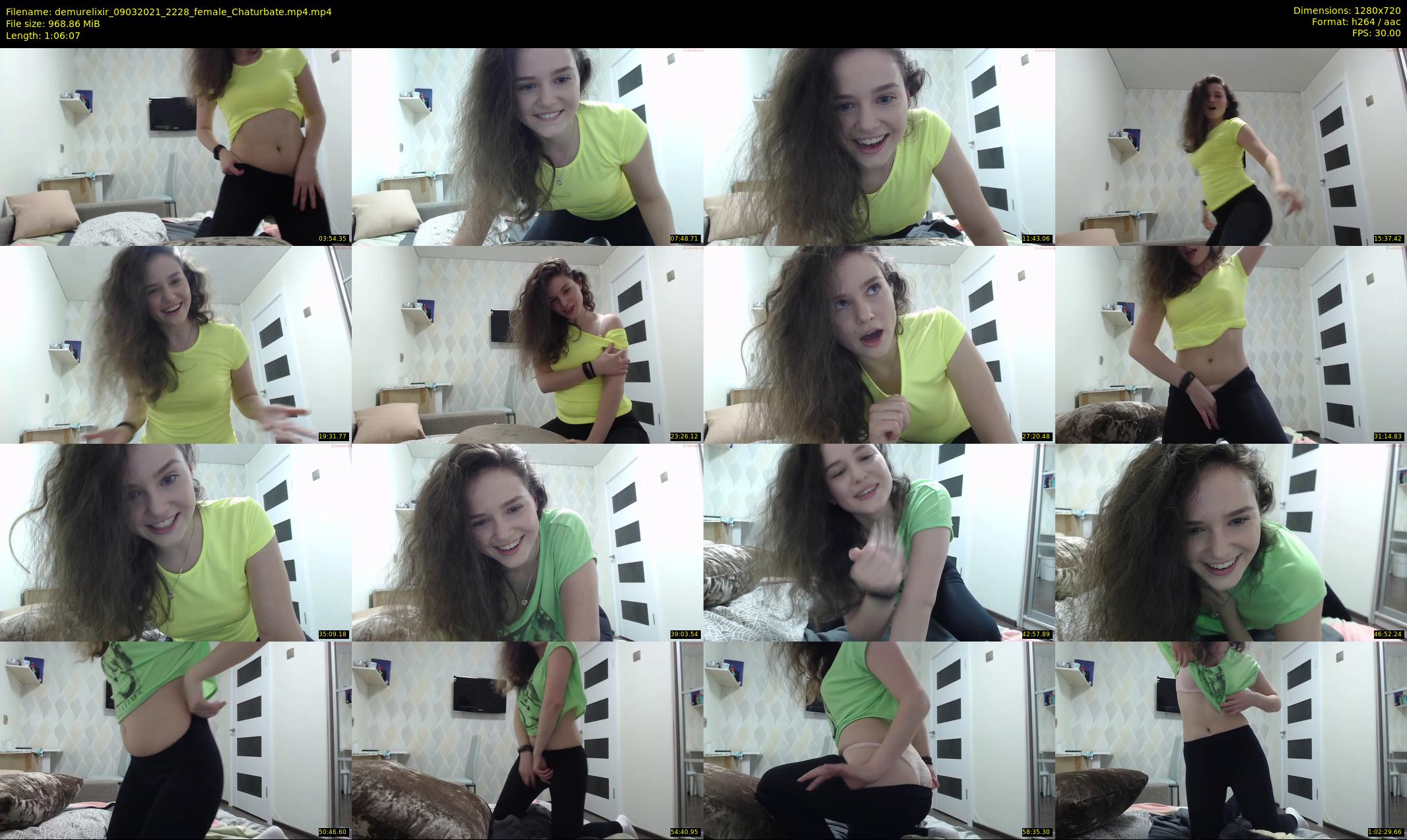 demurelixir — 67 minute Chaturbate female cam show recording, 720p, Mar 9, 2021