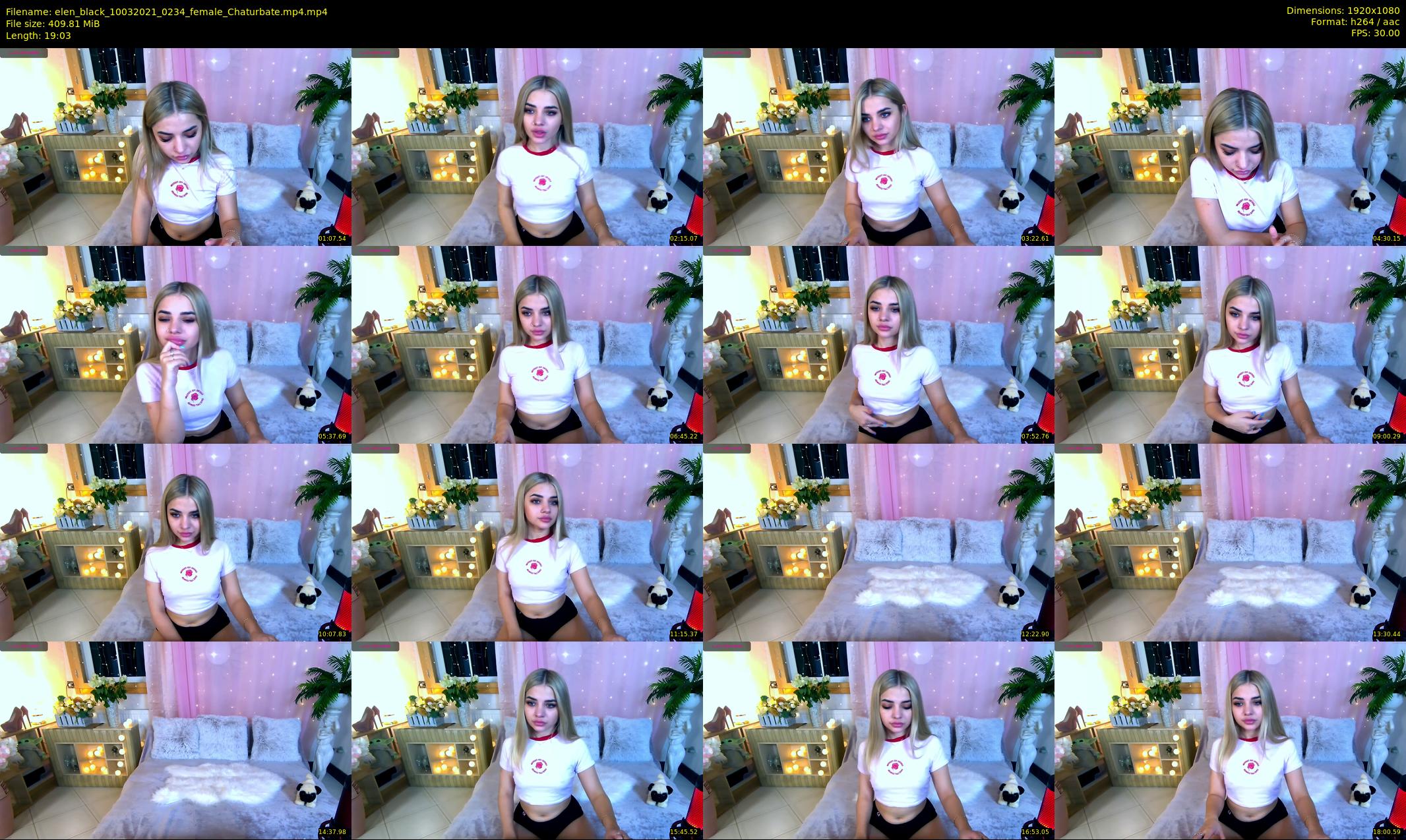 elen_black — 20 minute Chaturbate female cam show recording, 1080p, Mar 10, 2021