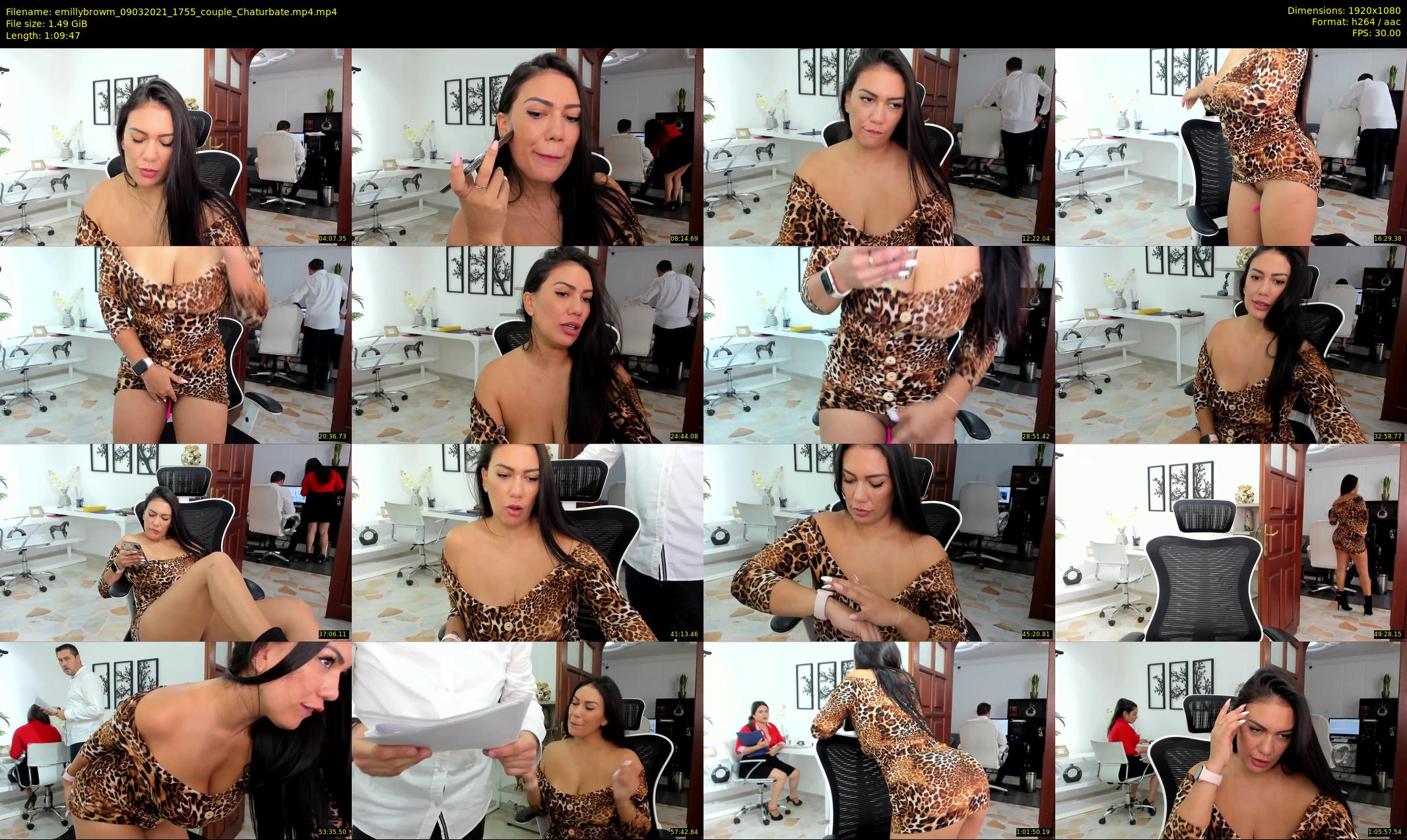 emillybrowm — 70 minute Chaturbate couple cam show recording, 1080p, Mar 9, 2021