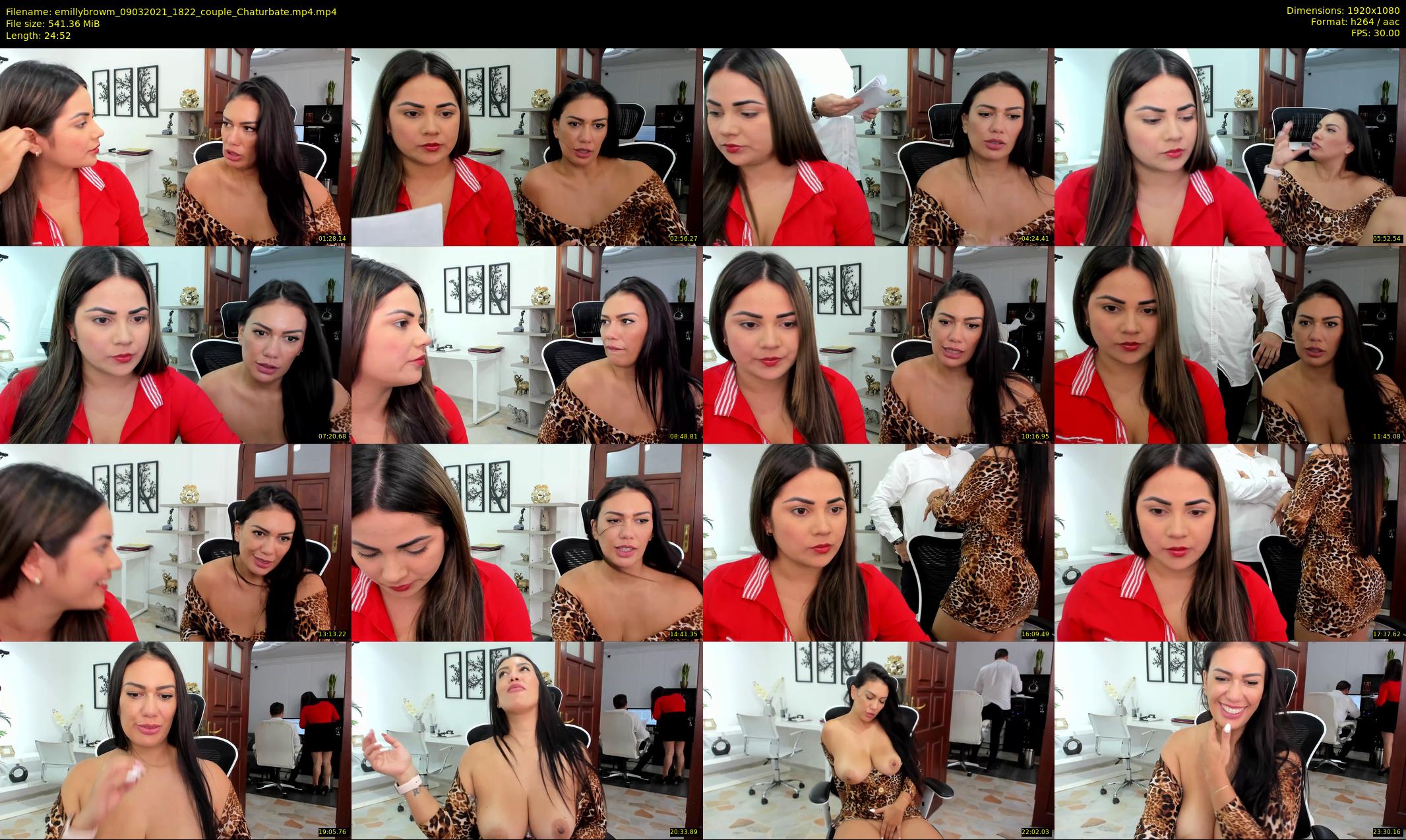 emillybrowm — 25 minute Chaturbate couple cam show recording, 1080p, Mar 9, 2021