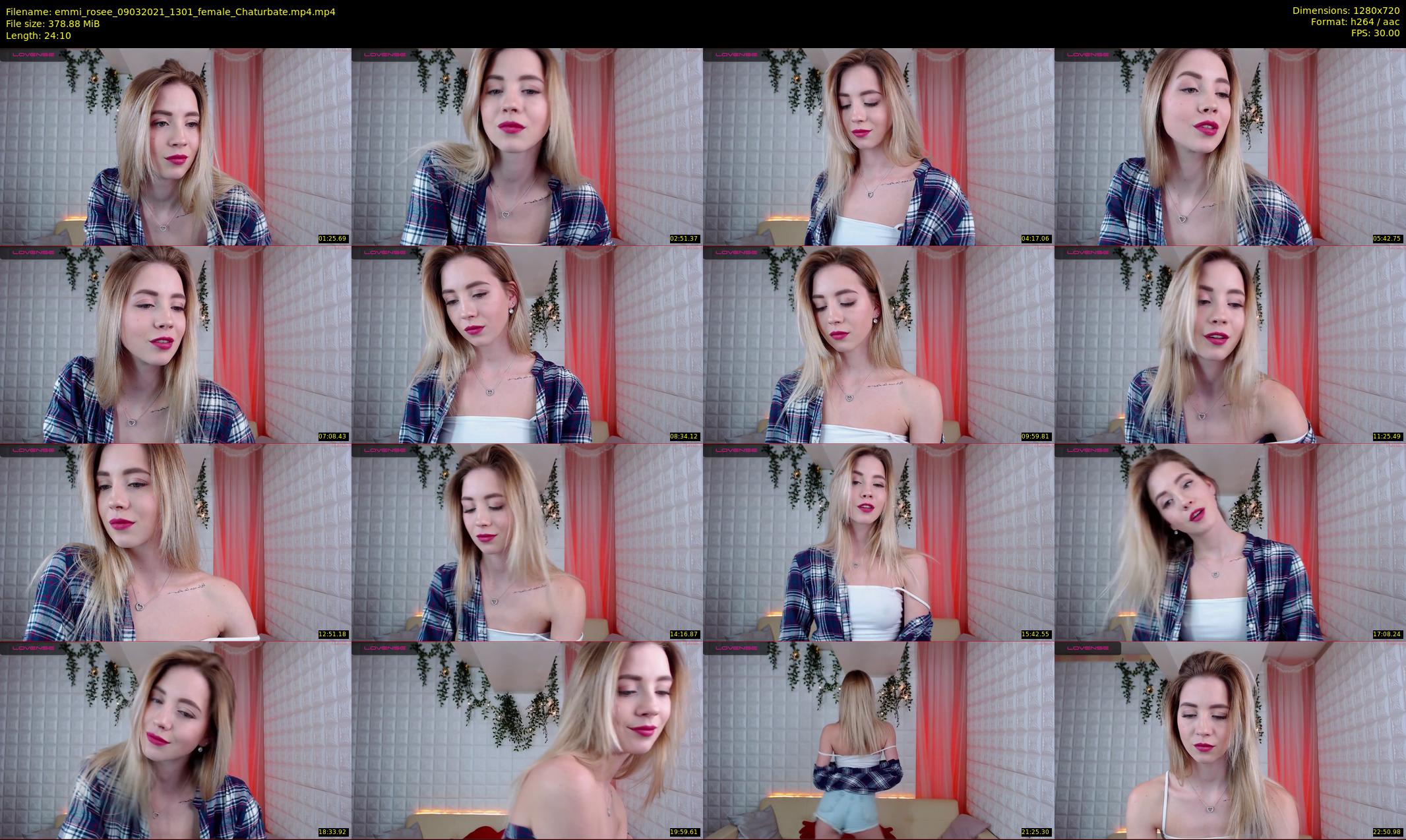 emmi_rosee — 25 minute Chaturbate female cam show recording, 720p, Mar 9, 2021