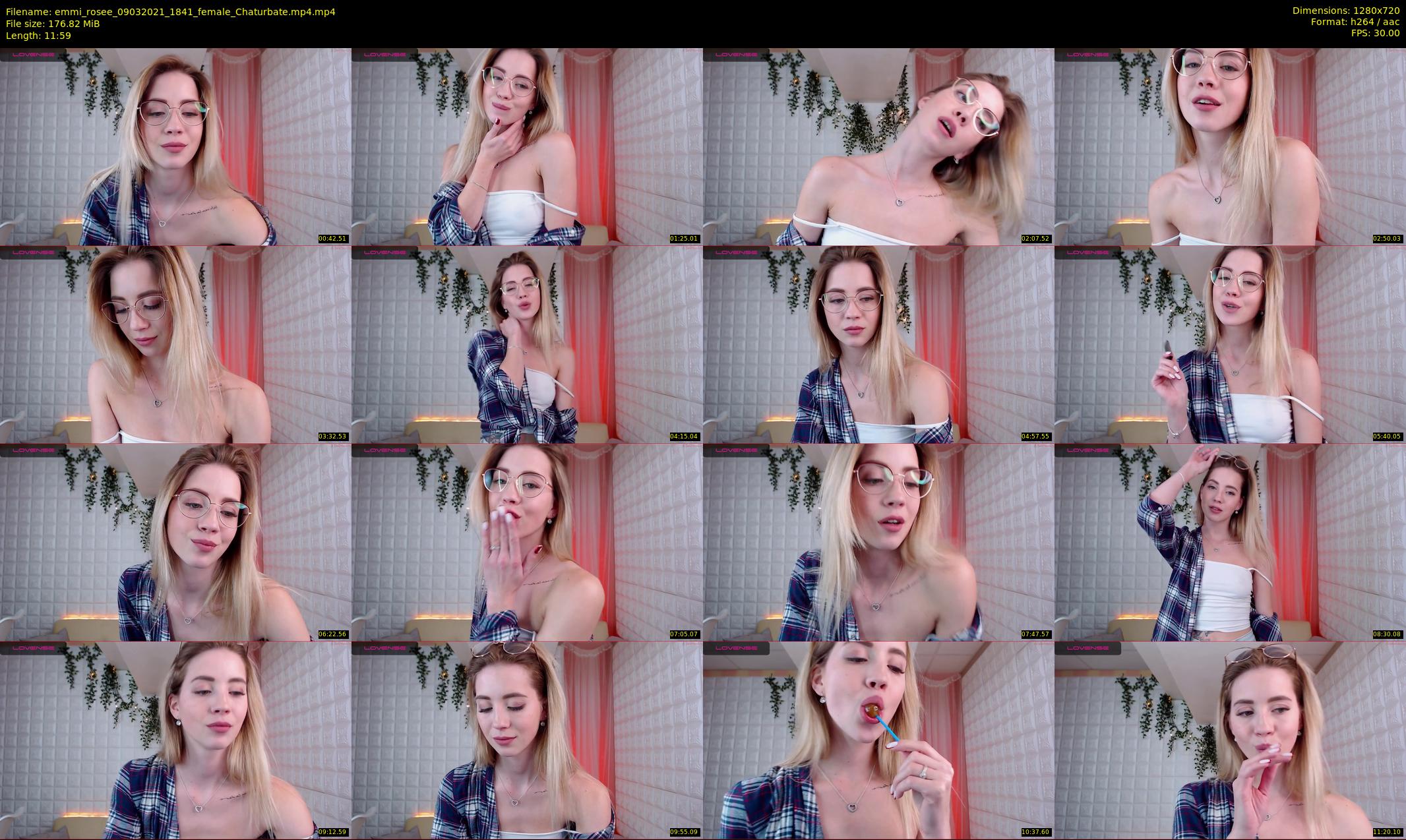emmi_rosee — 12 minute Chaturbate female cam show recording, 720p, Mar 9, 2021