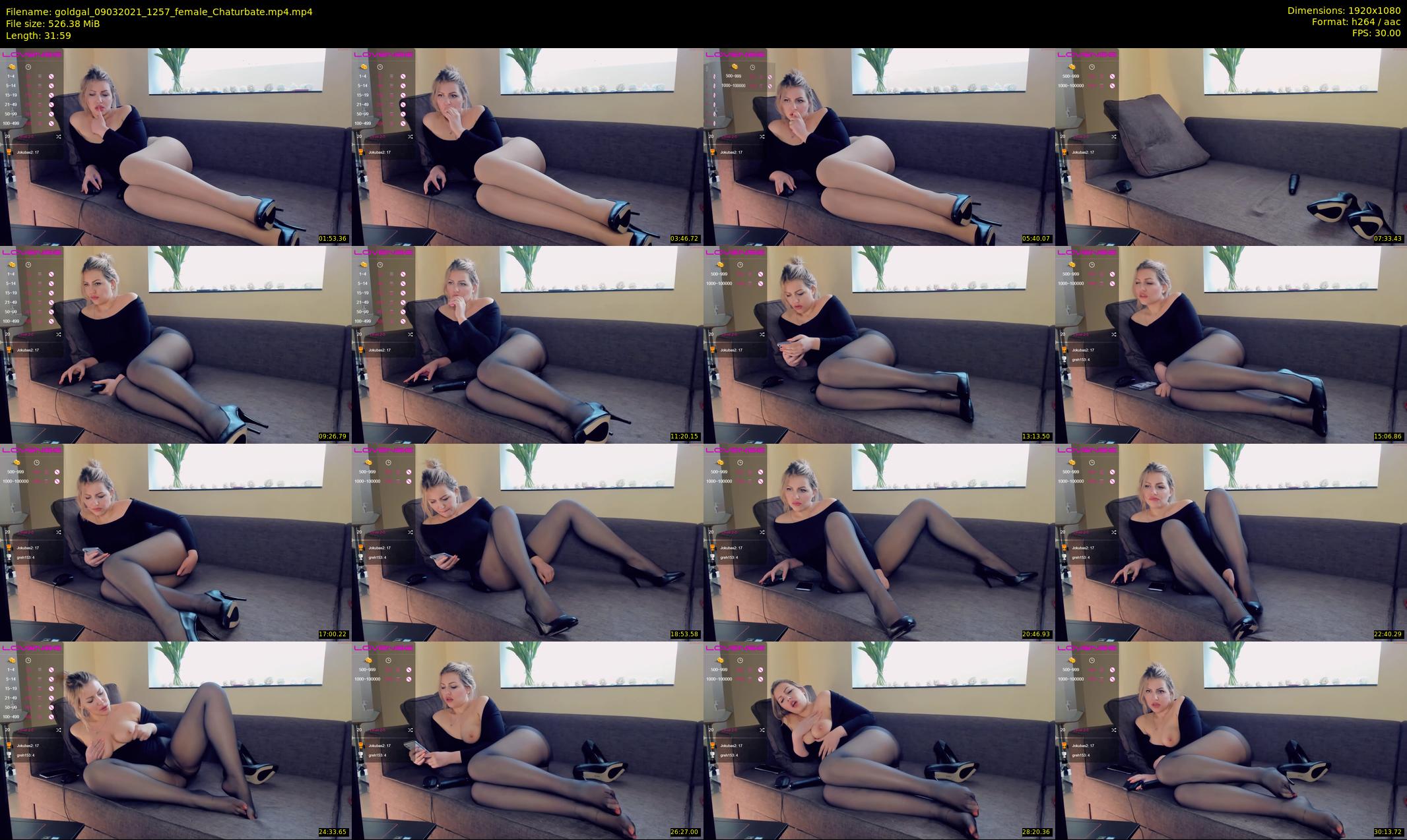goldgal — 32 minute Chaturbate female cam show recording, 1080p, Mar 9, 2021