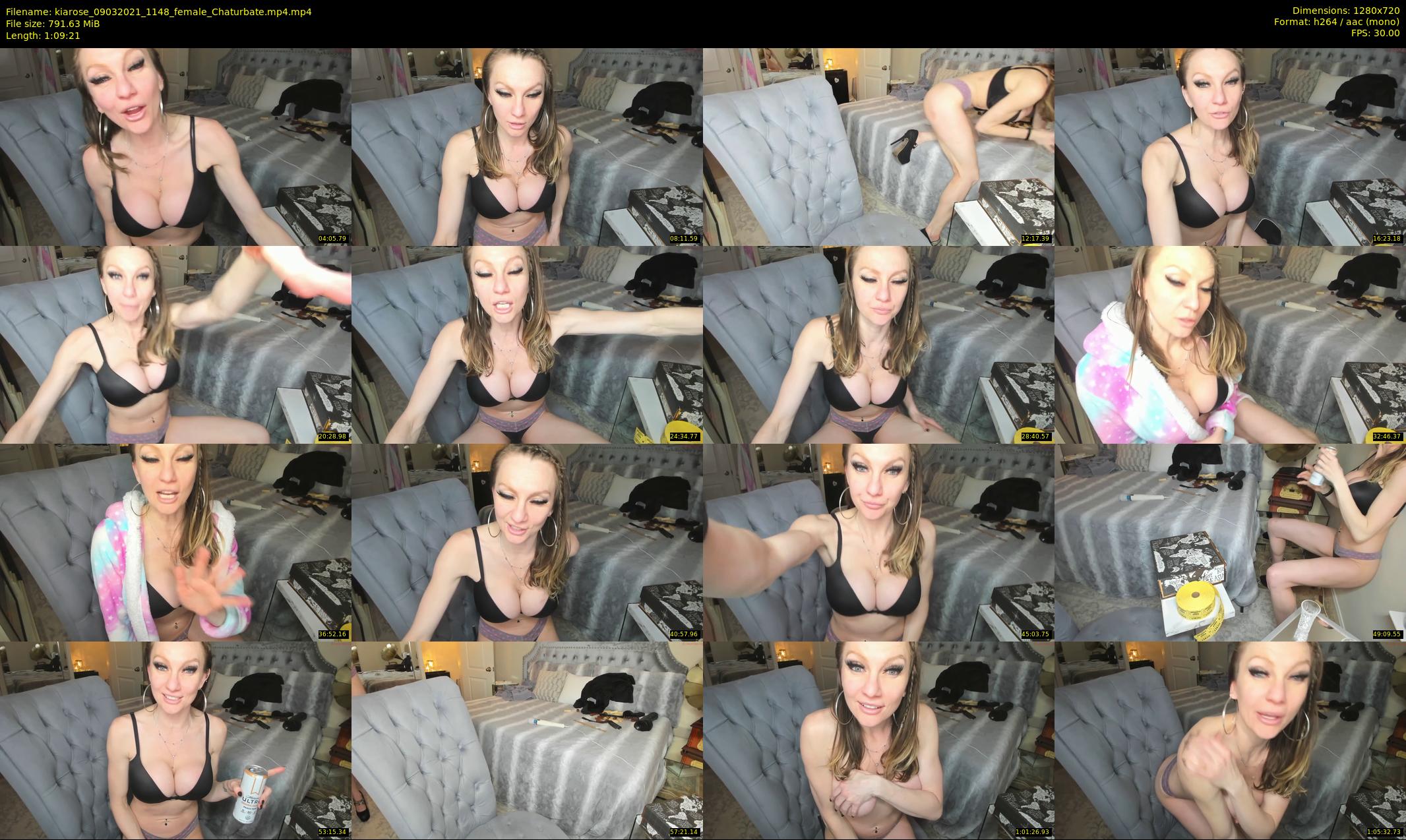 kiarose — 70 minute Chaturbate female cam show recording, 720p, Mar 9, 2021