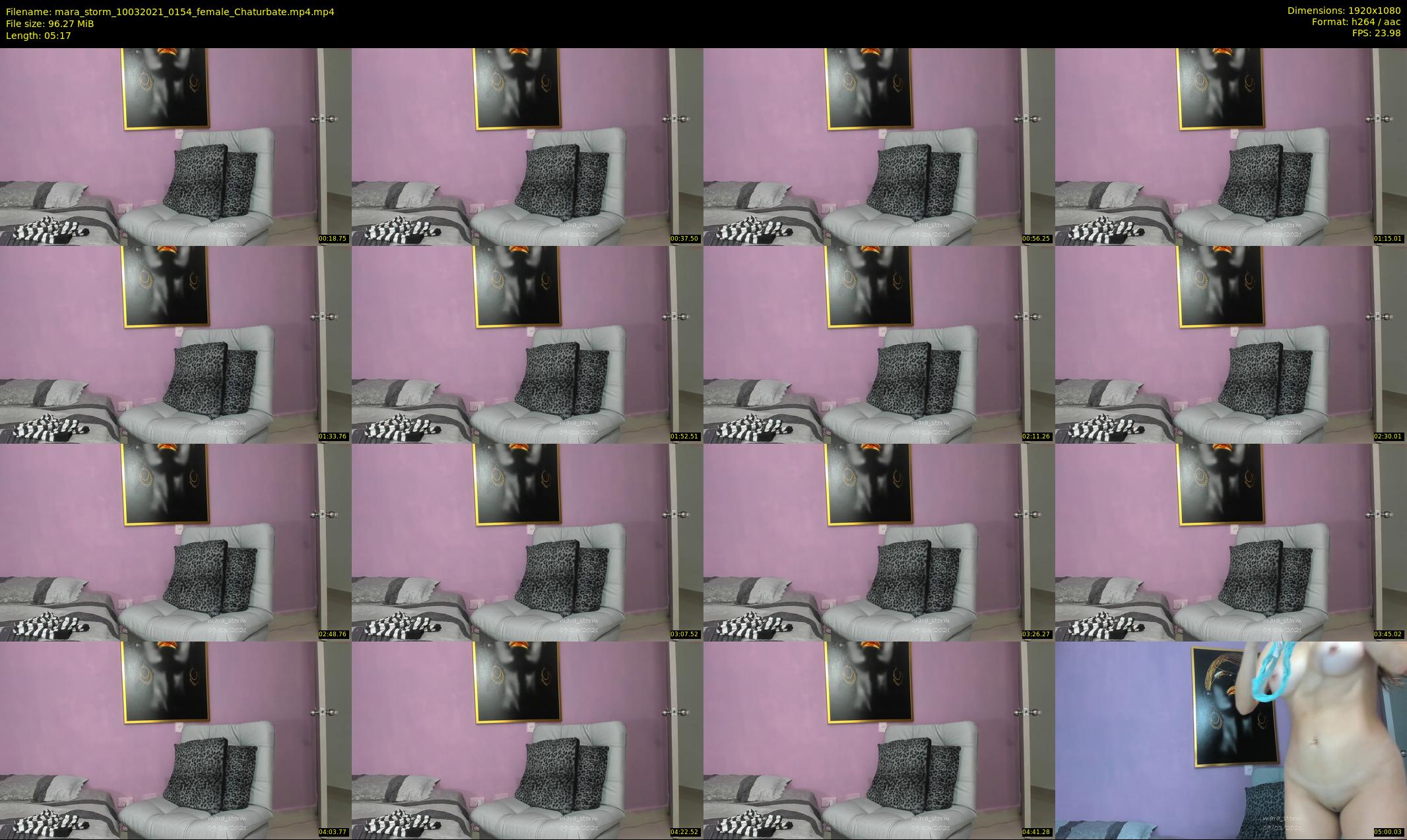 mara_storm — 6 minute Chaturbate female cam show recording, 1080p, Mar 10, 2021