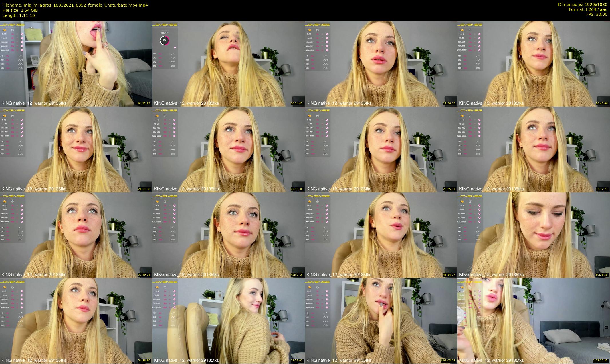 mia_milagros — 72 minute Chaturbate female cam show recording, 1080p, Mar 10, 2021
