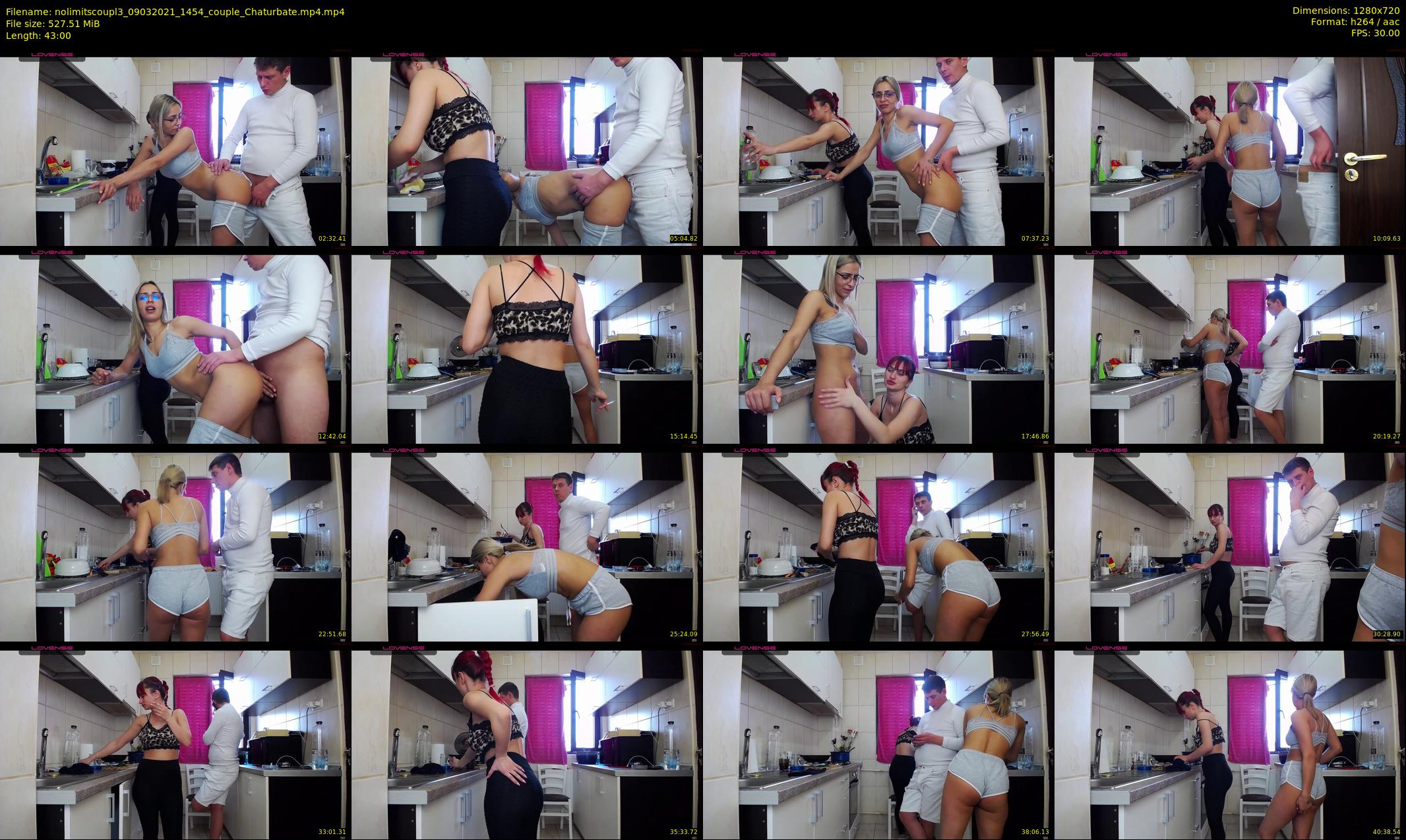 nolimitscoupl3 — 43 minute Chaturbate couple cam show recording, 720p, Mar 9, 2021