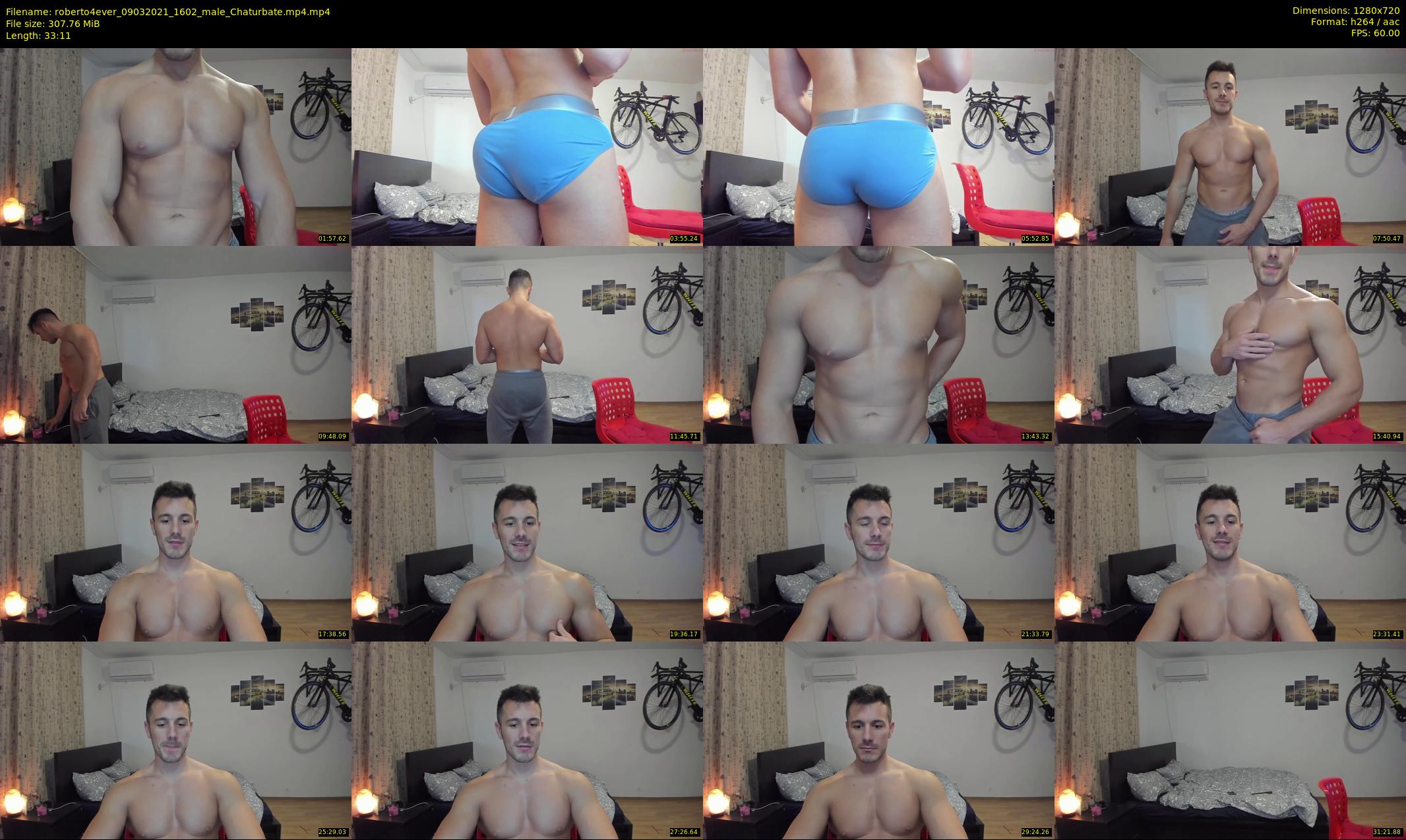 roberto4ever — 34 minute Chaturbate male cam show recording, 720p, Mar 9, 2021